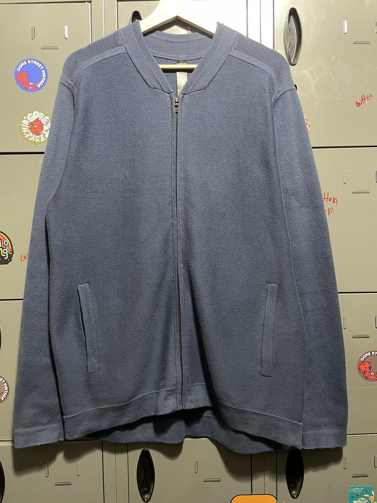 Lululemon Lululemon men's cloudy pine bomber jacket blue zip sweater Size US L / EU 52-54 / 3 - 1 Thumbnail