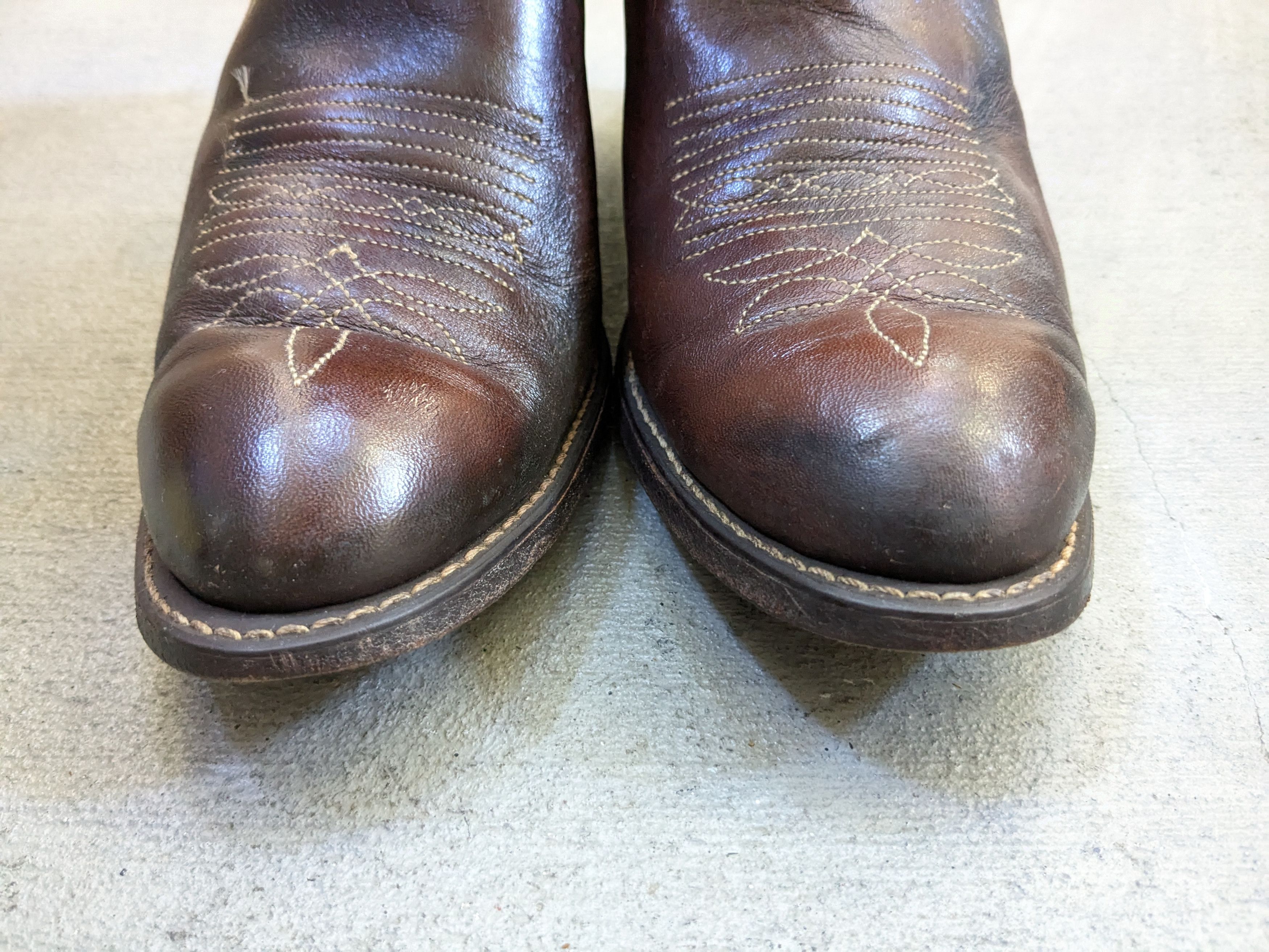 Sears Vintage Sears Cowboy Boots 10 D Brown Leather USA Size US 10 / EU 43 - 5 Thumbnail