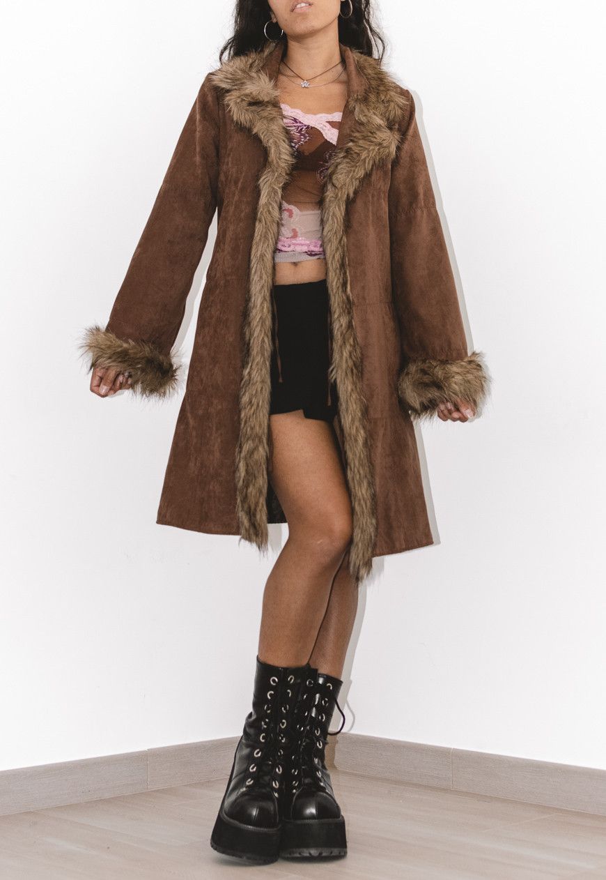 Vintage Vintage Y2k Faux fur Trim Penny lane Jacket Size XXL / US 16-18 / IT 52-54 - 4 Thumbnail