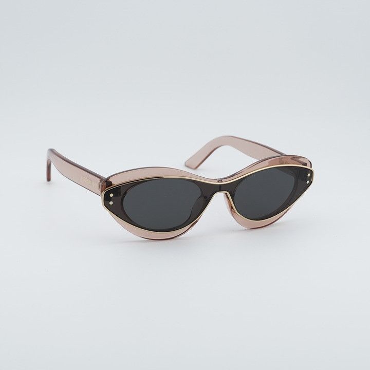 Dior Dior DIORMETEOR B1I 40A0 Sunglasses Matte Pink Cat Eye Frame Size ONE SIZE - 5 Thumbnail