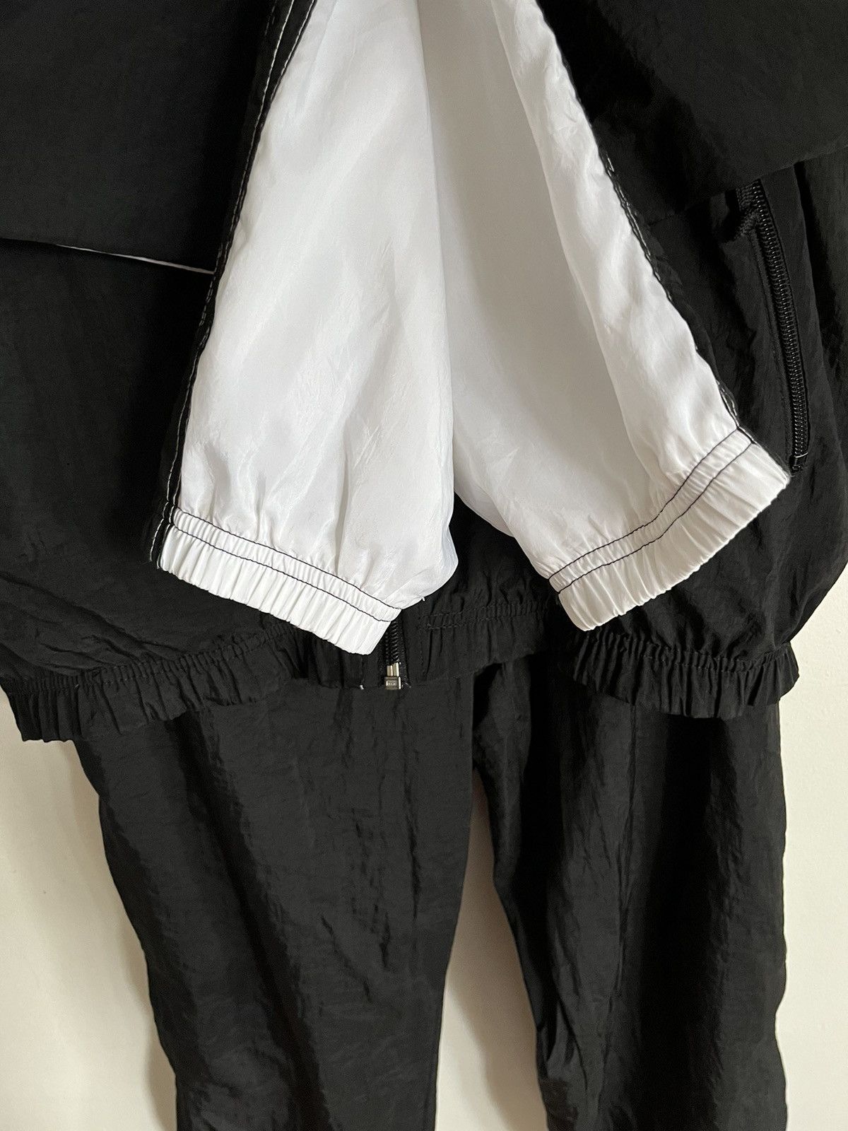 Nike × Vintage Nike Tracksuit Black & White Set Removable Sleeves Size M / US 6-8 / IT 42-44 - 4 Thumbnail
