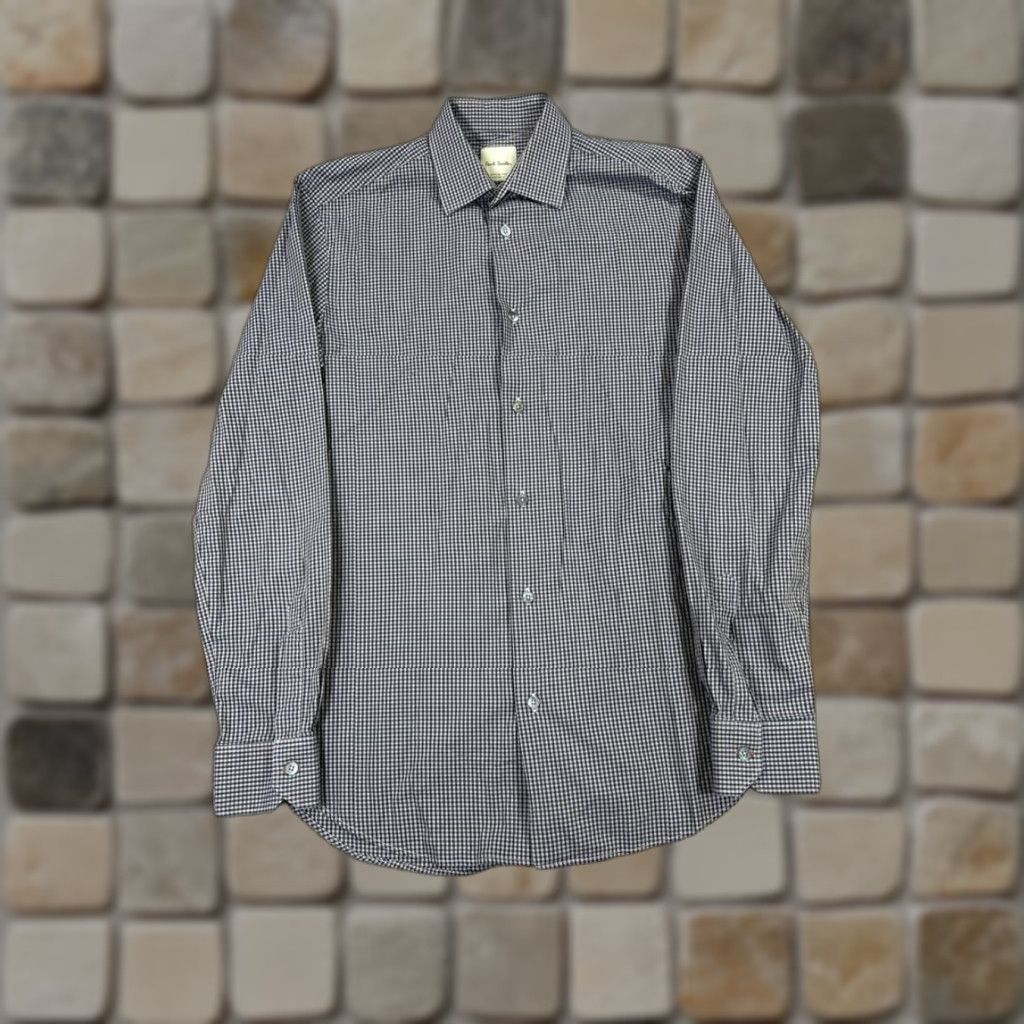 Paul Smith Paul Smith Shirt Mens L Blue Cotton Button-Up Size US L / EU 52-54 / 3 - 1 Thumbnail