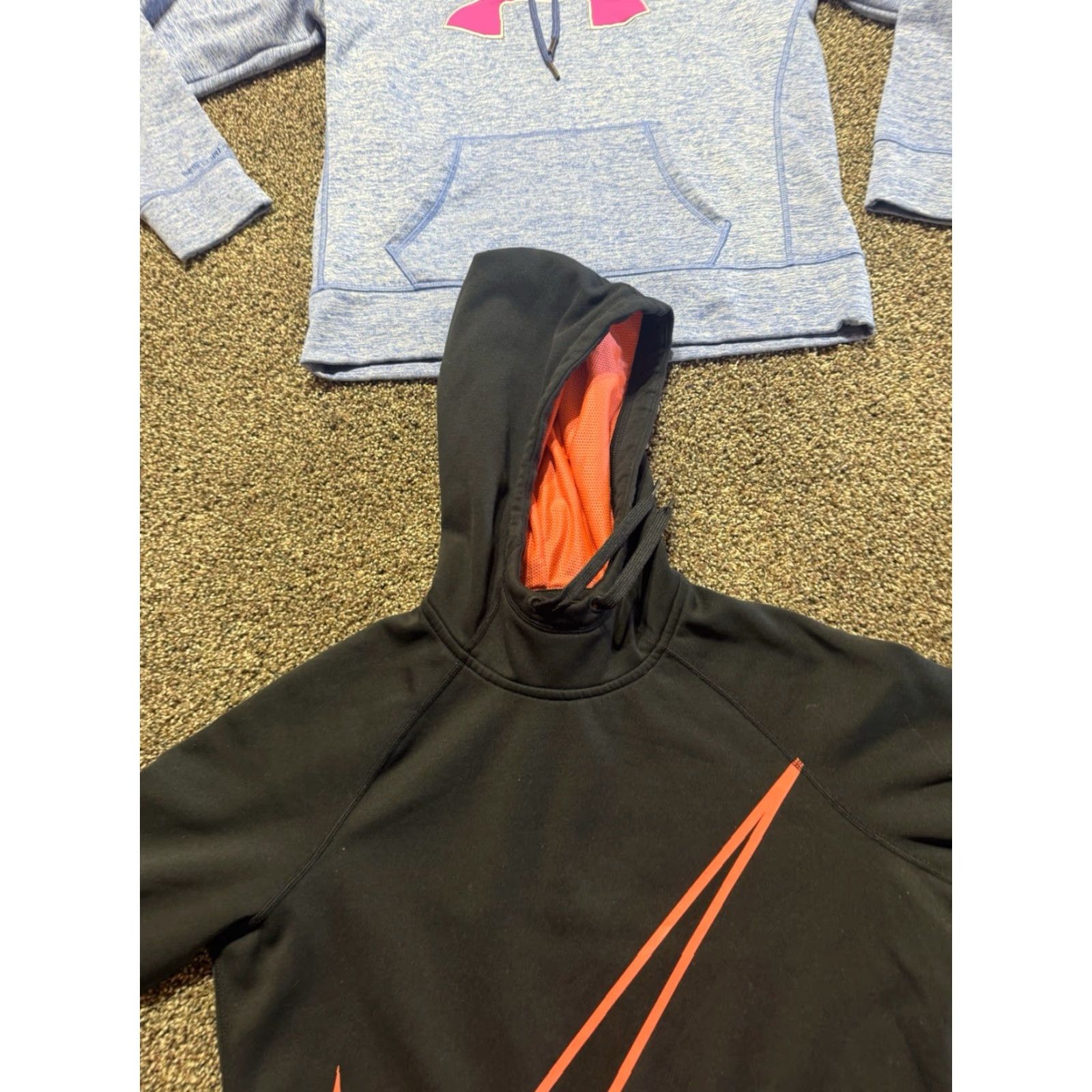 VINTAGE Nike & Under Armour Womens Hoodie Pullover Size Small Lot Of 2 Multicolor