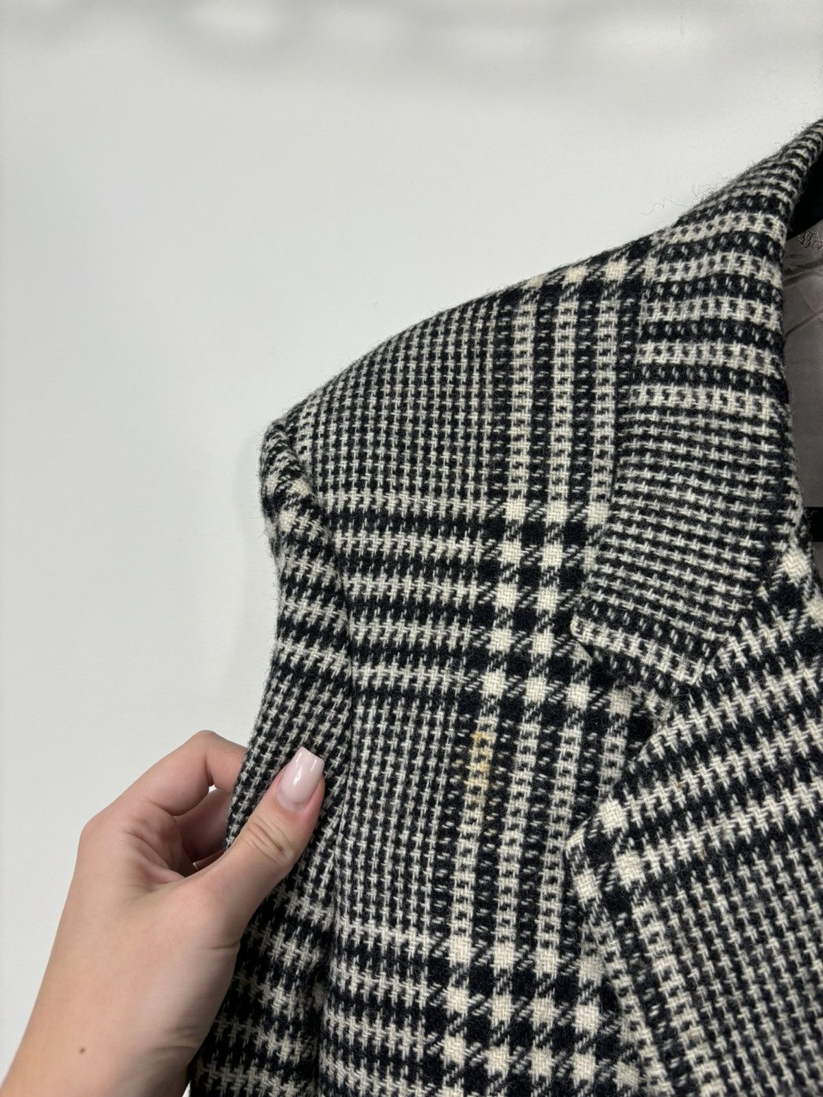 Trussardi Vintage Trussardi Men’s Tartan Check Wool Blazer Jacket Size 42R - 10 Thumbnail