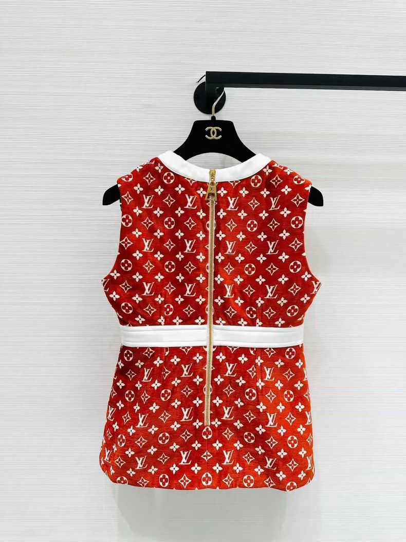 Louis Vuitton Louis Vuitton Spring and summer full logo top dress Size XS / US 0-2 / IT 36-38 - 4 Thumbnail