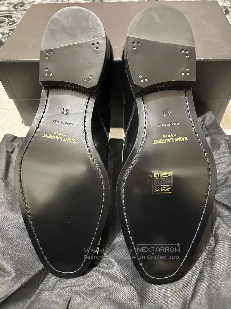 Saint Laurent Paris Saint Laurent Paris Classic Black Leather Shoes i Size US 8 / EU 41 - 5 Thumbnail