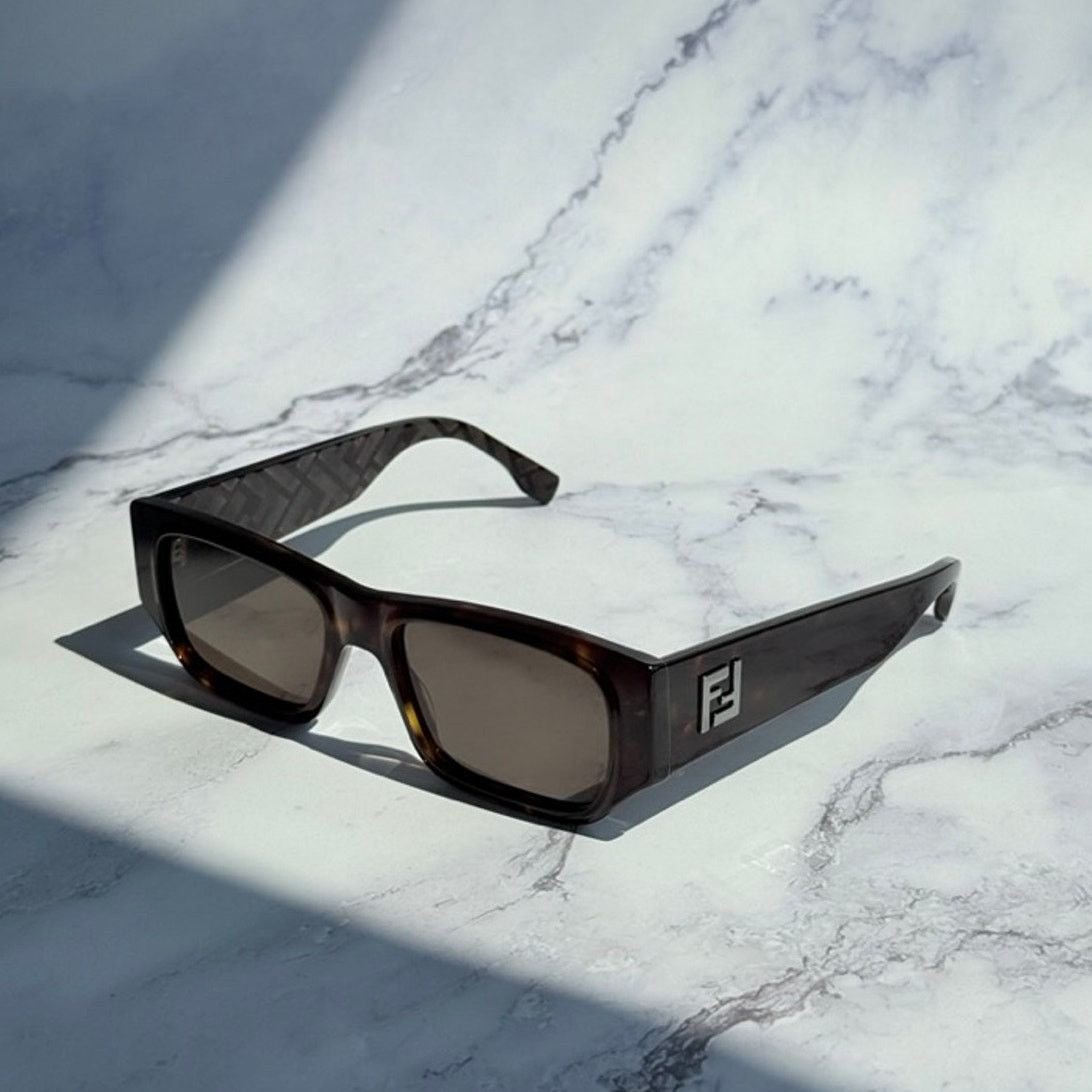 NEW Fendi FE40144I Brown Unisex Sunglasses