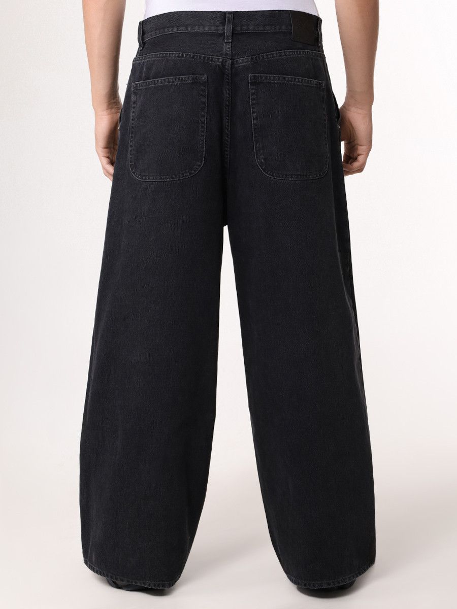 Off-White o1s22i1n1124 Wide Five Pocket Jeans in Vintage Black Size US 31 - 3 Thumbnail