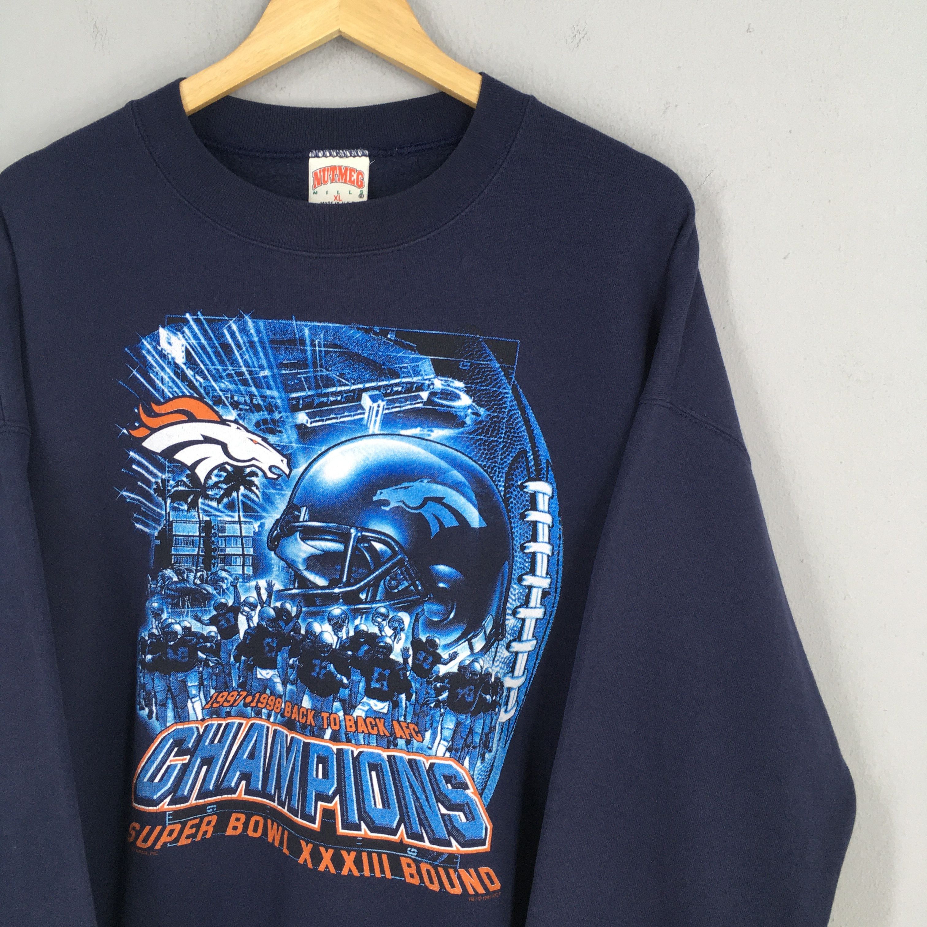 NFL Vintage Denver Broncos Super Bowl Champion NFL Sweatshirt XL Size US XL / EU 56 / 4 - 2 Thumbnail