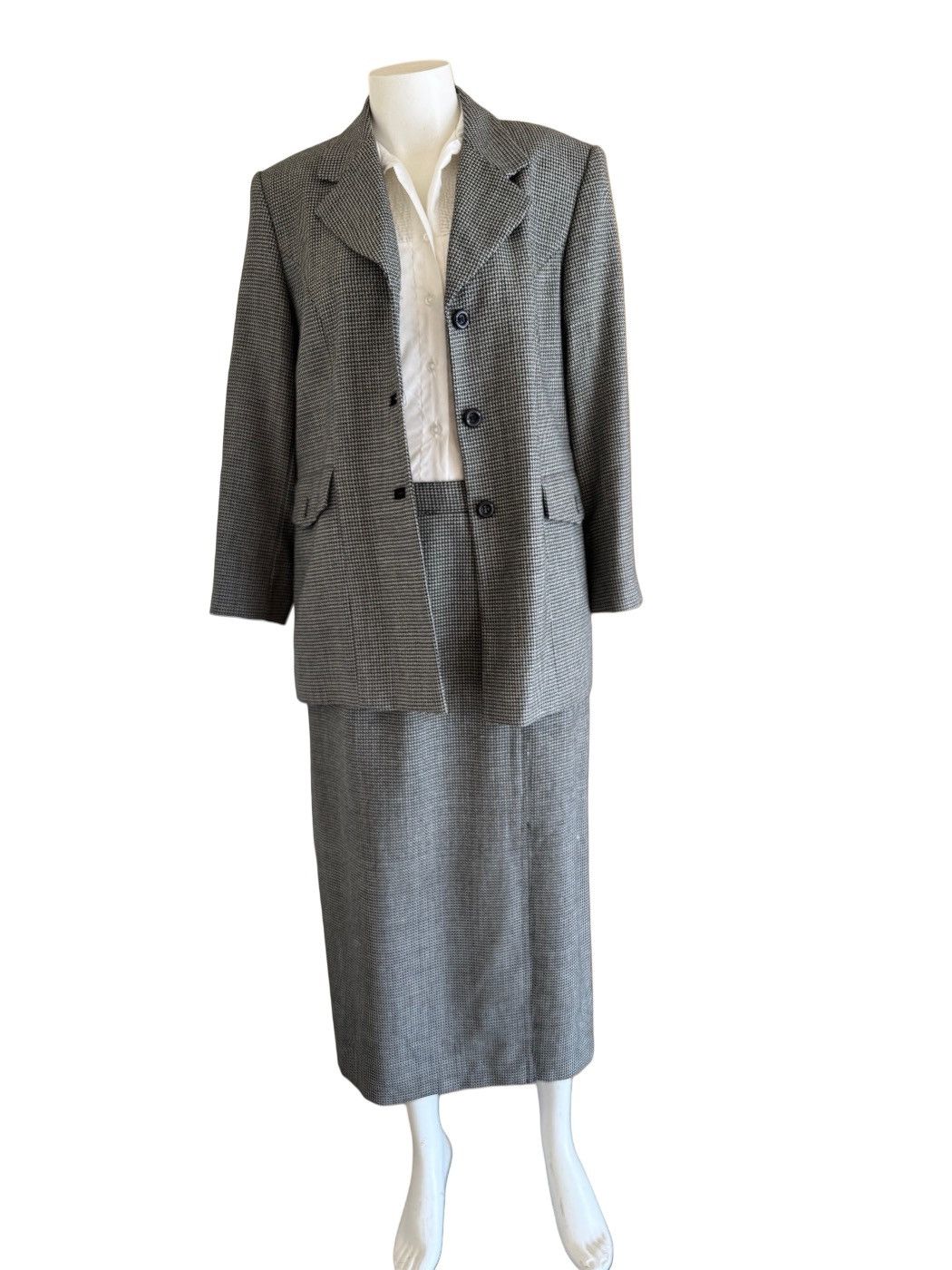 Vintage Conrad C Collection 100% wool 2 pc set blazer Size 32" / US 10 / IT 46 - 1 Thumbnail