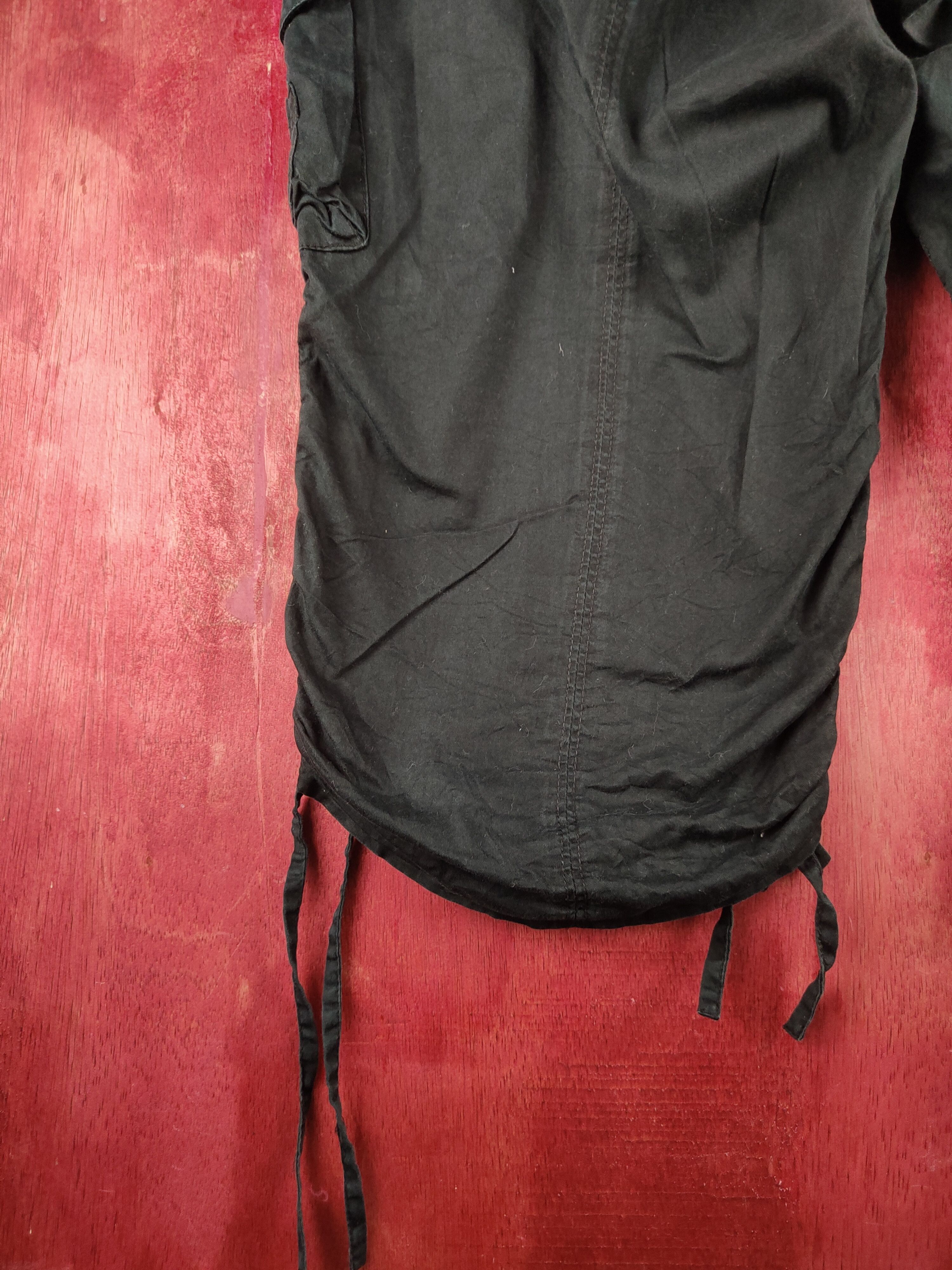 Japanese Brand Japanese Brand Black Short cargo Pants N#S49 Size US 37 - 9 Thumbnail