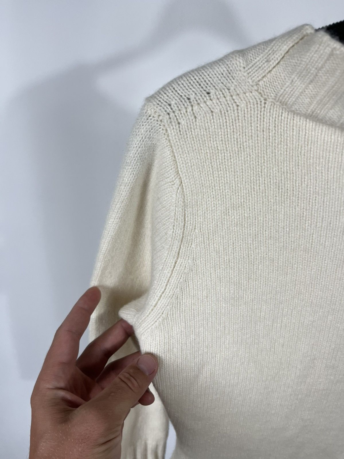 Dolce & Gabbana Dolce & Gabbana Wool Knit Cream Sweater Made in Italy 44 Size M / US 6-8 / IT 42-44 - 12 Thumbnail