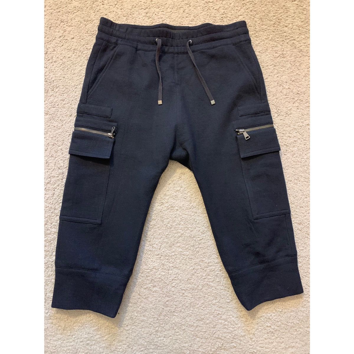 HELMUT LANG DROP CROTCH CARGO SHORTS