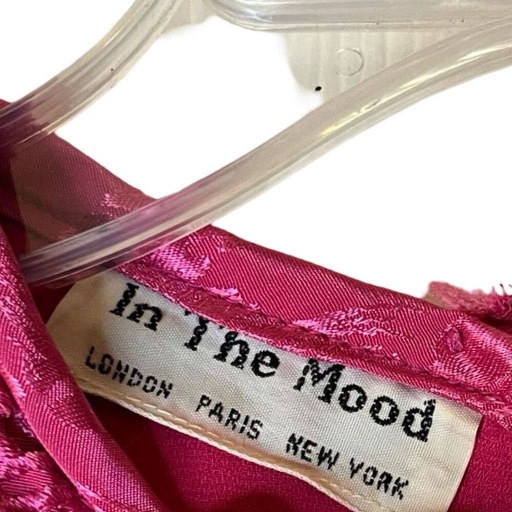 Vintage Vtg 90s In The Mood Blouson Pleated Secretary Dress Sz M/L Size M / US 6-8 / IT 42-44 - 4 Thumbnail