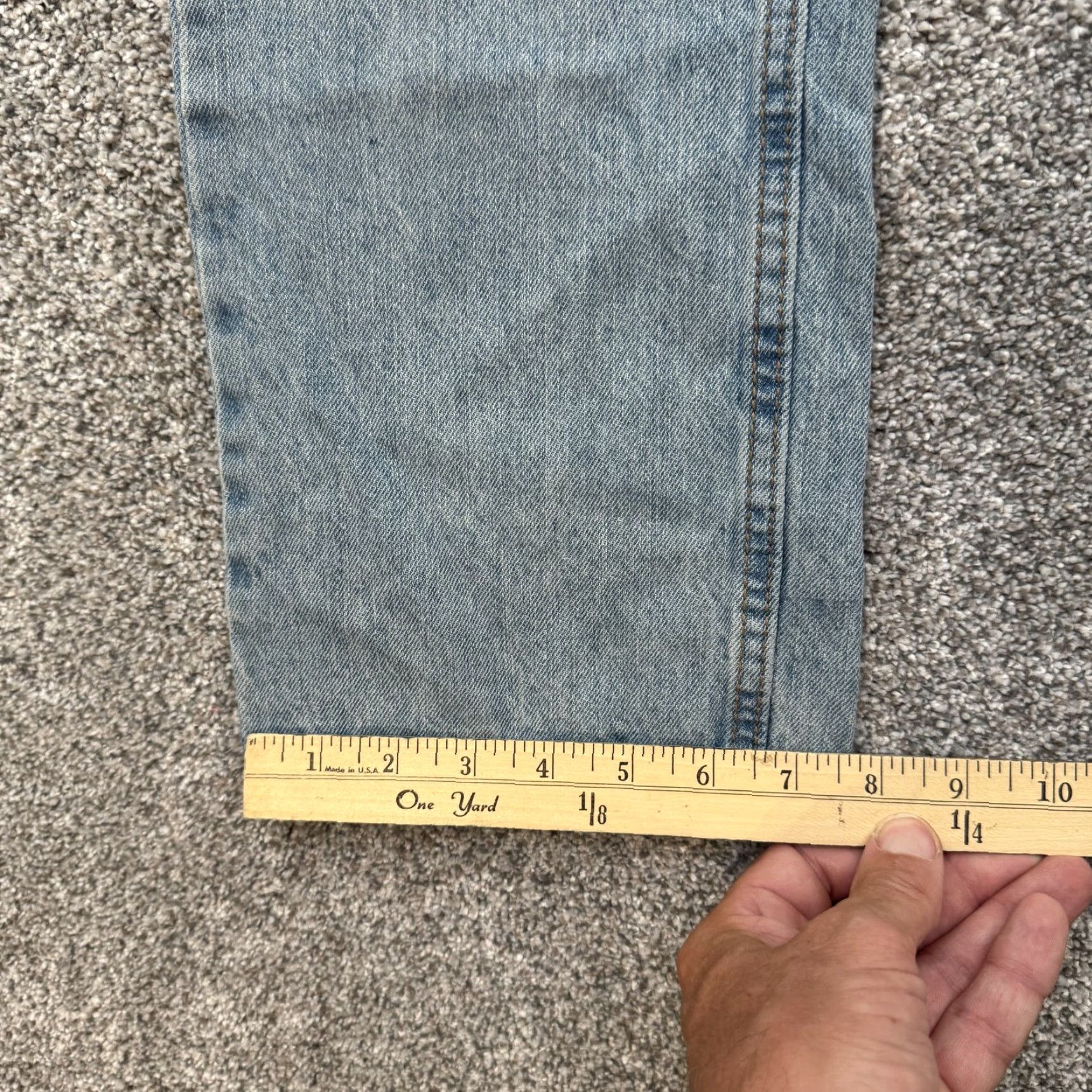 Old Navy Old Navy Jeans Mens 32x30 Blue OPP Straight Light Wash Denim 100% Cotton Classic Jeans Mens Size US 32 / EU 48 - 4 Thumbnail