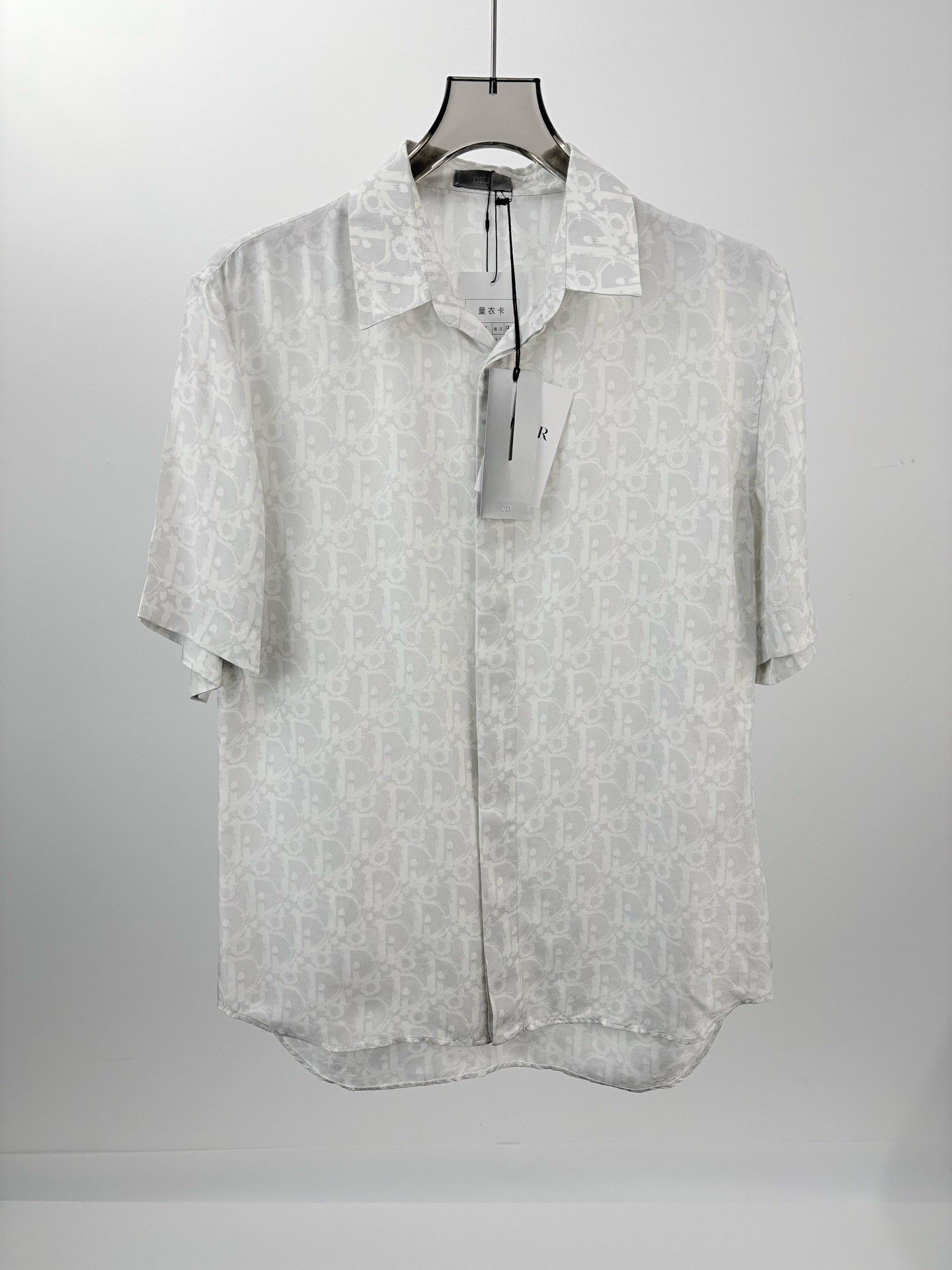 Dior DIOR Monogram All-Over Logo Silk Shirt Size US M / EU 48-50 / 2 - 1 Thumbnail