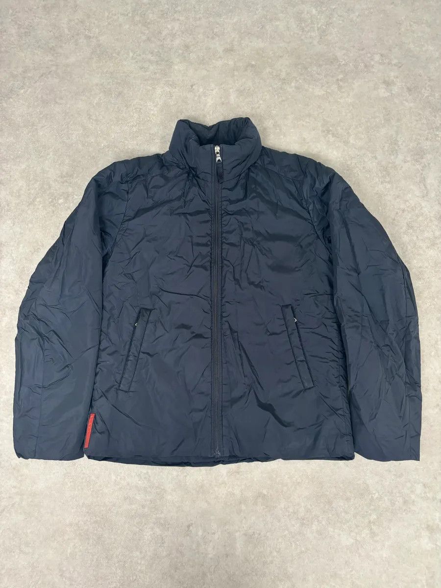 Prada 2000s Prada Navy Linea Rossa Windbreaker Jacket Size US M / EU 48-50 / 2 - 1 Thumbnail