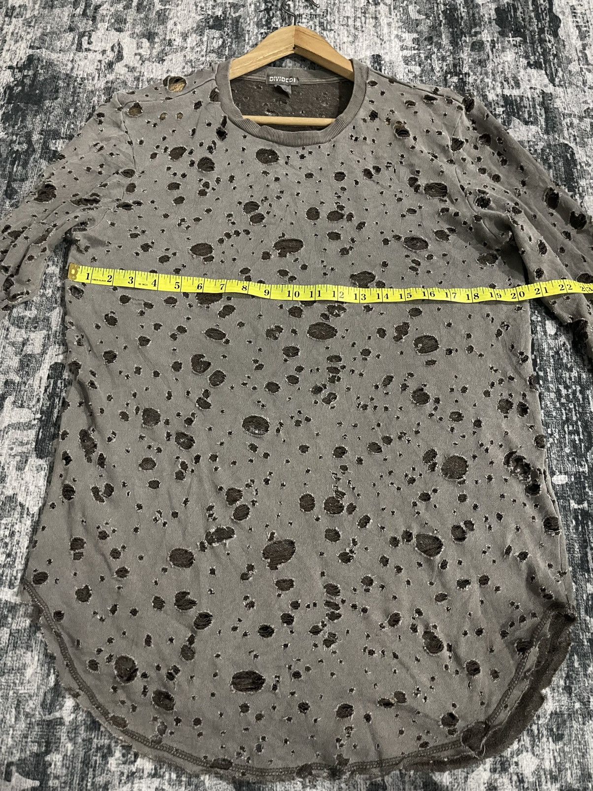 Vintage Vintage h&m Distressed brown longsleeve Tshirt Size US M / EU 48-50 / 2 - 14 Thumbnail