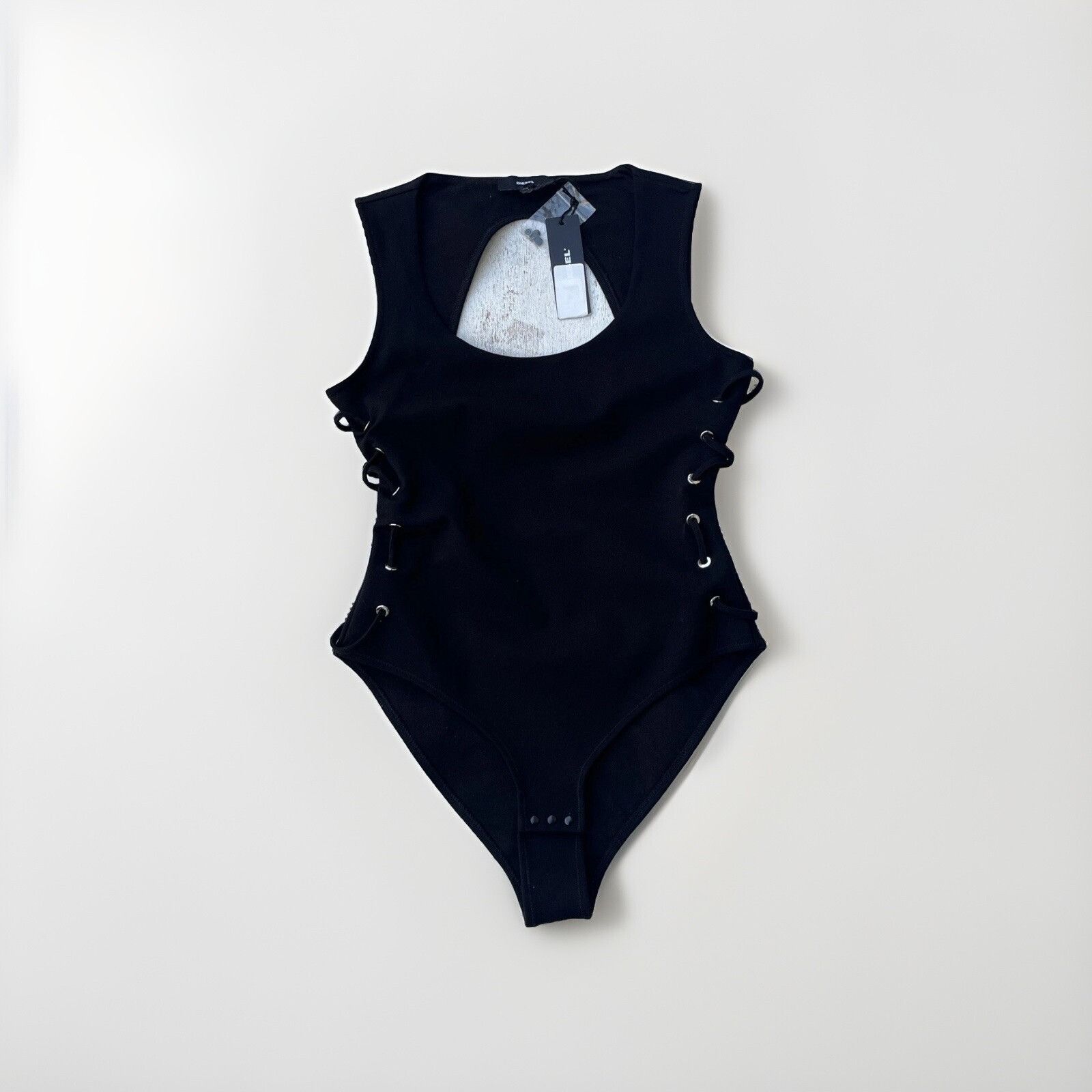 Diesel Diesel Black Cut Out T-Silvy Tank Top Trendy Sexy Bodysuit S Size S / US 4 / IT 40 - 7 Thumbnail