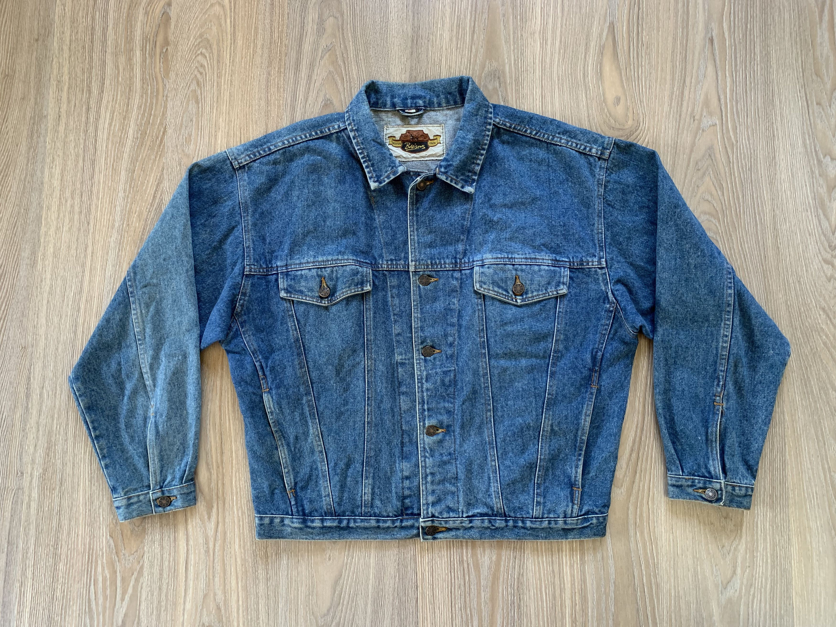Vintage Vintage Buisers Western Denim Jacket 80s Size US XL / EU 56 / 4 - 1 Thumbnail