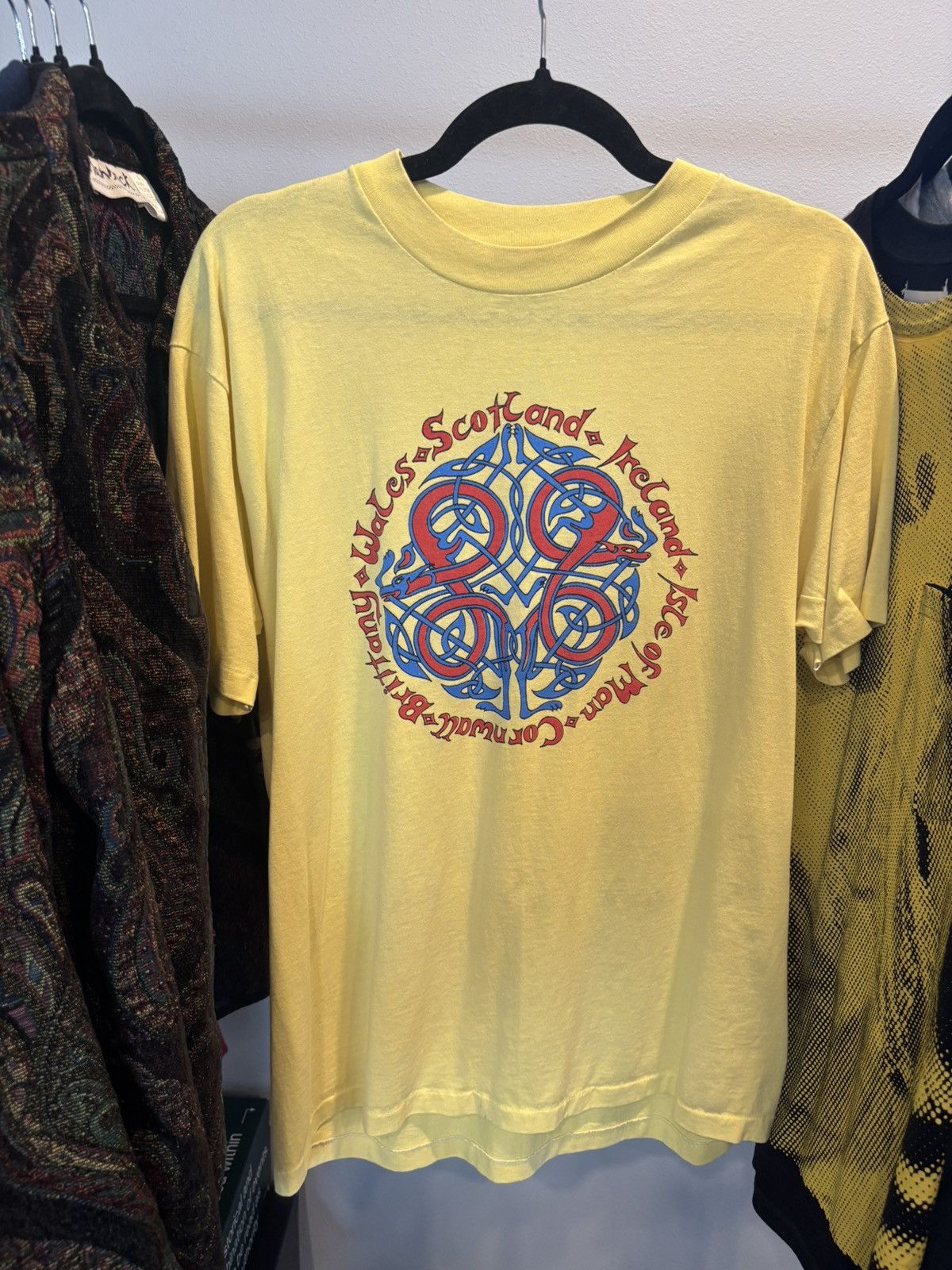 Japanese Brand WALES 🏴󠁧󠁢󠁷󠁬󠁳󠁿 Yellow Nations Snake Shirt 🐍 Size US L / EU 52-54 / 3 - 4 Thumbnail