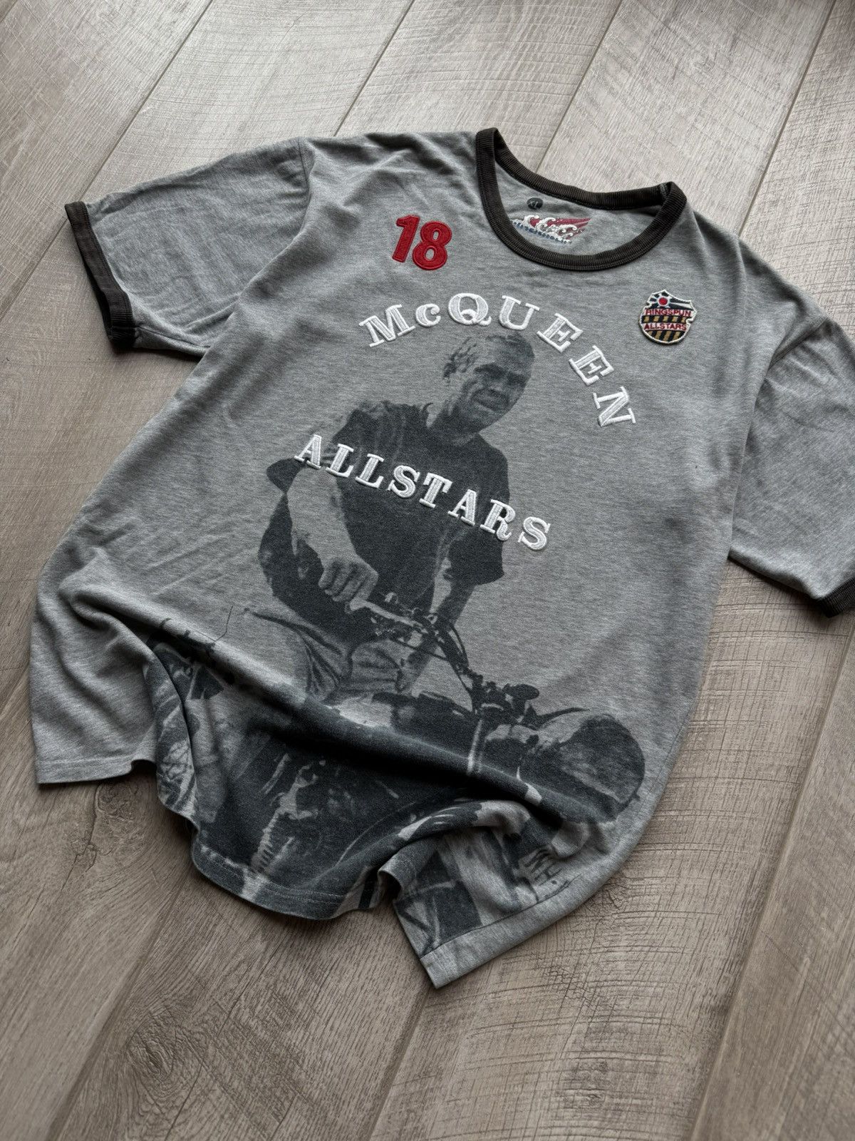 Japanese Brand Ringspun McQueen allstars escape 18 T-shirt Size US L / EU 52-54 / 3 - 2 Thumbnail