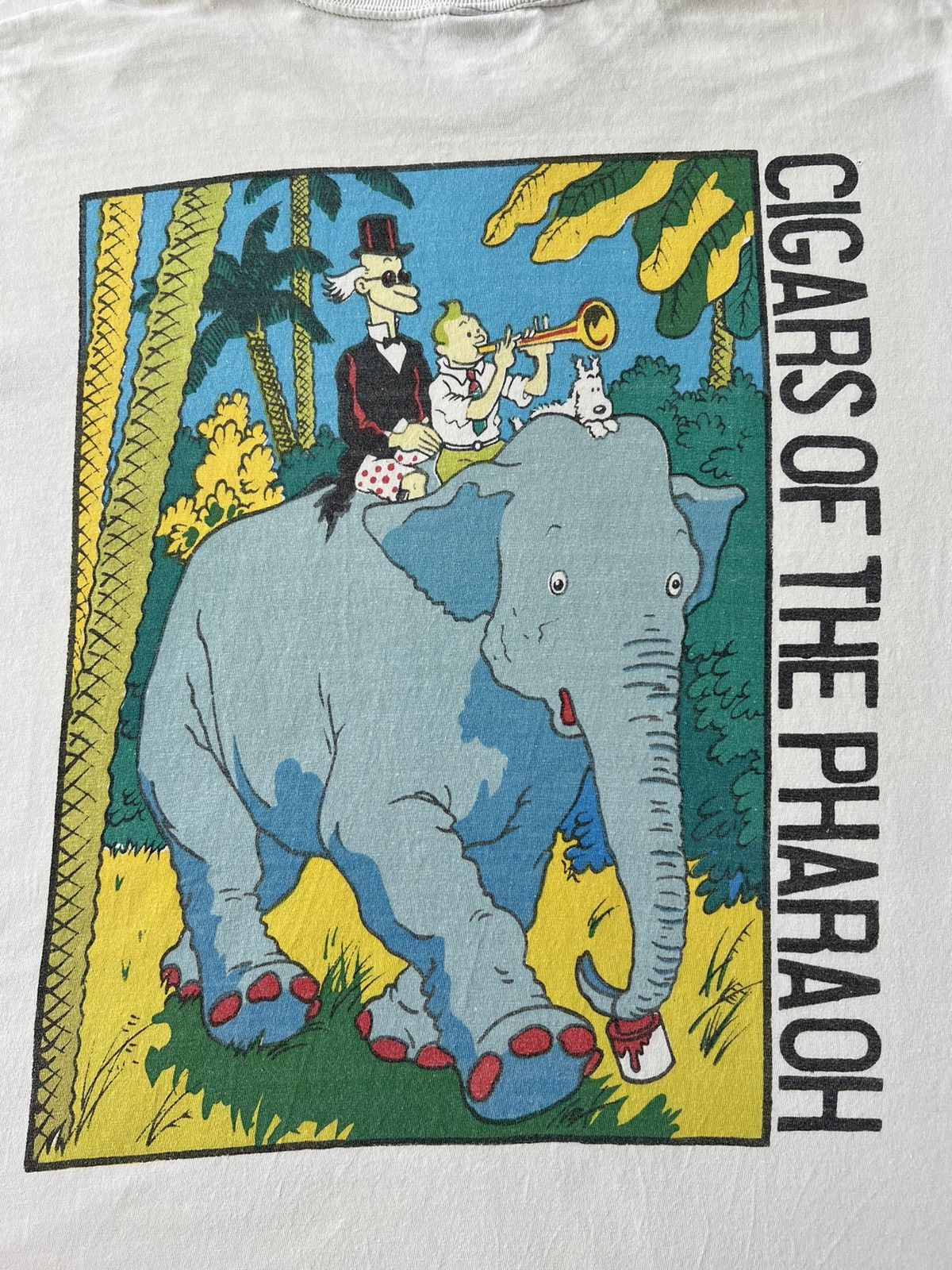 Cartoon Network Vintage 90s TinTin Gigars of the Pharaoh White T-shirt Size US L / EU 52-54 / 3 - 14 Thumbnail