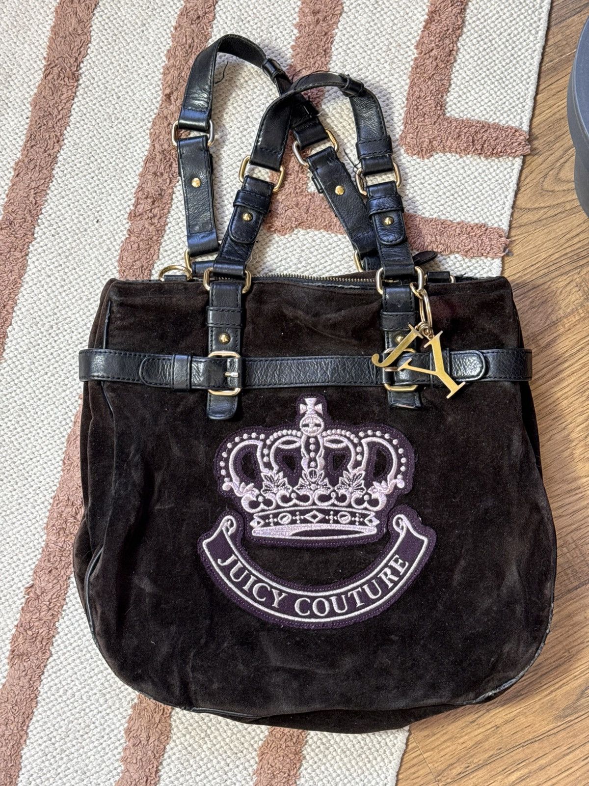 Juicy Couture × Vintage VINTAGE VELOUR JUICY COUTURE 2000s SHOPPER BAG Size ONE SIZE - 2 Thumbnail
