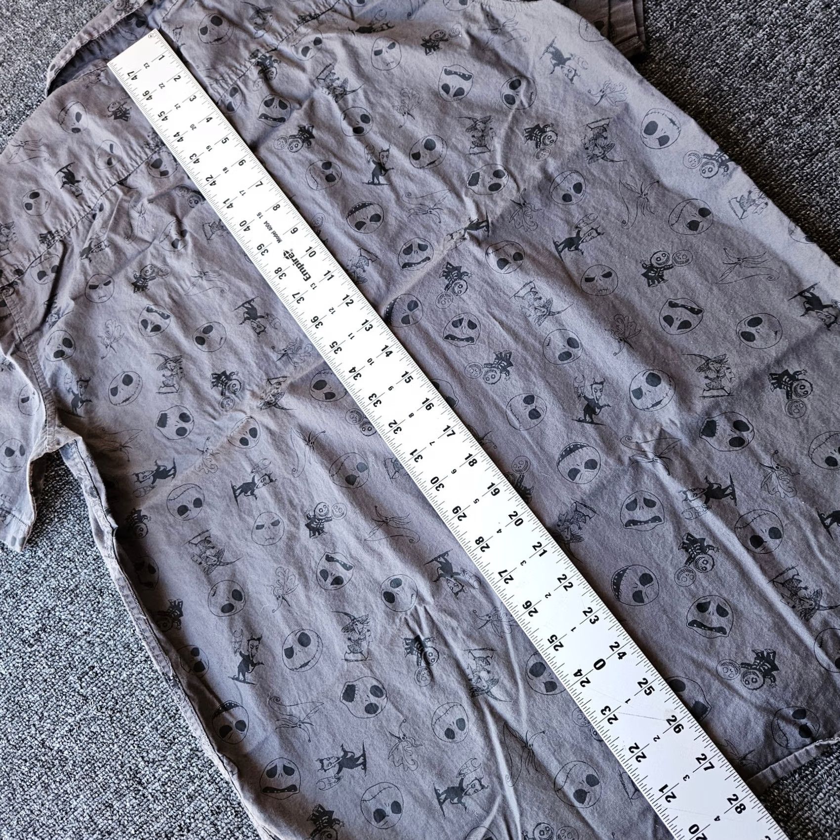 Disney Nightmare Before Christmas Disney Button Shirt Mens Small Jack Skellington Print Size US S / EU 44-46 / 1 - 6 Thumbnail