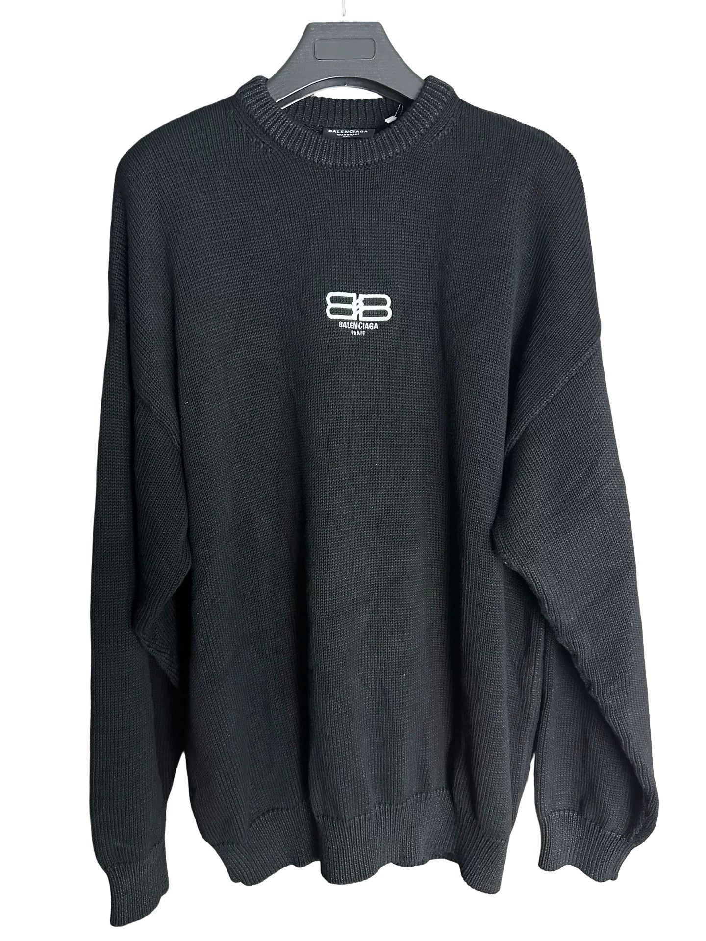 Balenciaga Balenciaga Embroidered BB Logo Unifit Sweater M Size US M / EU 48-50 / 2 - 1 Thumbnail