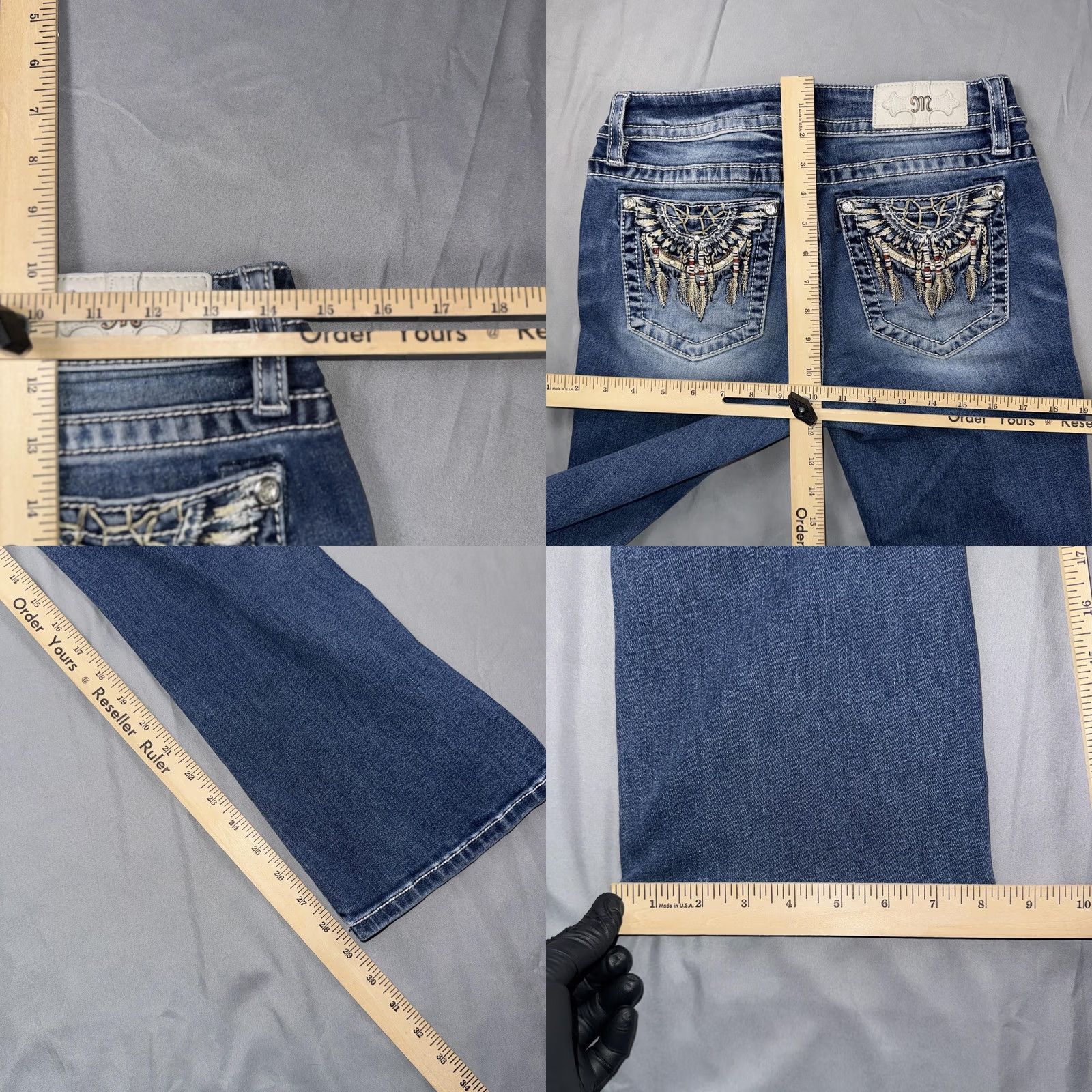 Miss Me Miss Me Womens Bootcut Jeans - 29 Size - Denim - Blue Size 29" - 8 Thumbnail