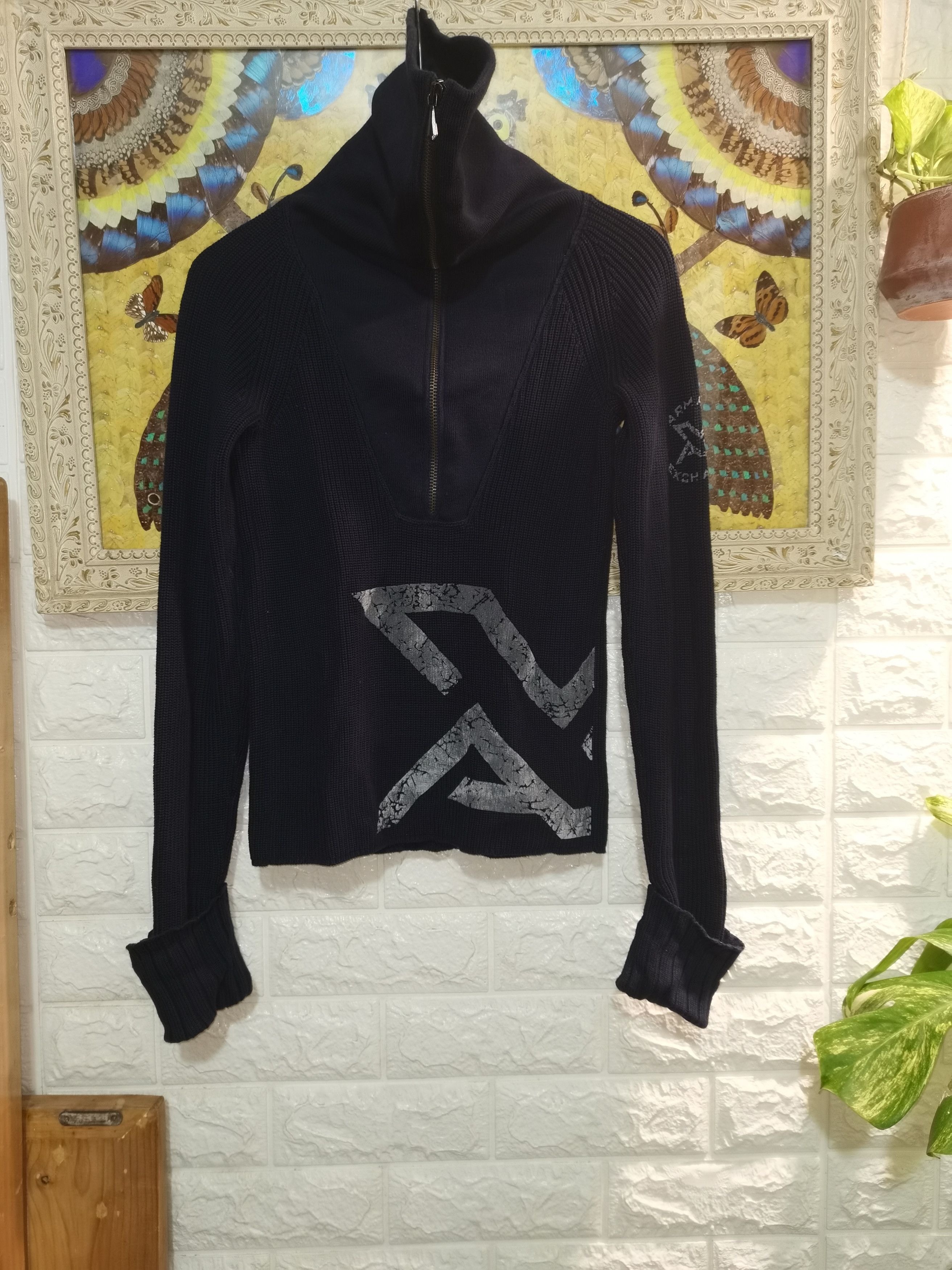 Armani exchange half zip turtle neck sweater