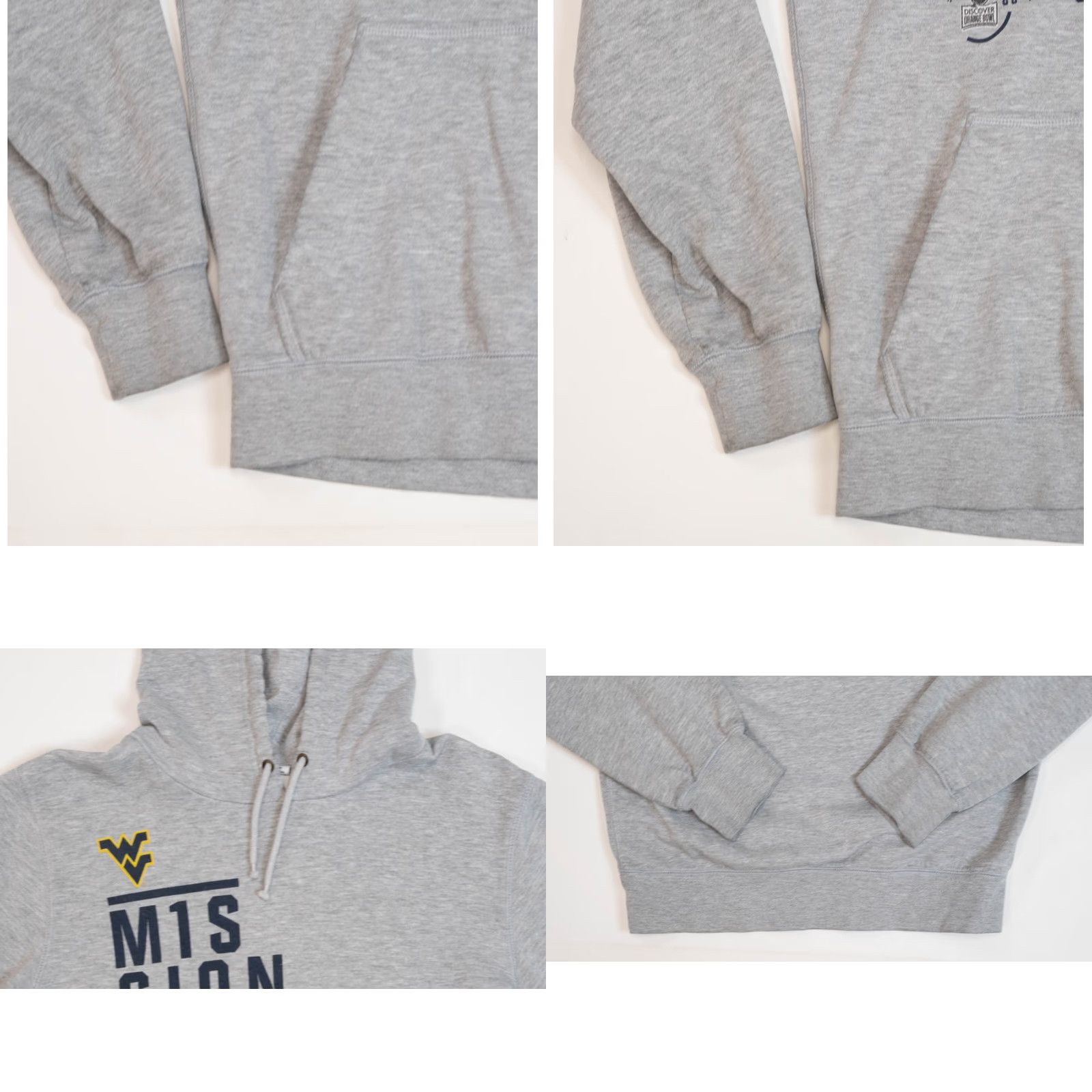 Nike Nike WVU West Virginia Mountaineers Hoodie Mens S Gray Pullover Sweatshirt NCAA Collegewear Size US S / EU 44-46 / 1 - 9 Thumbnail