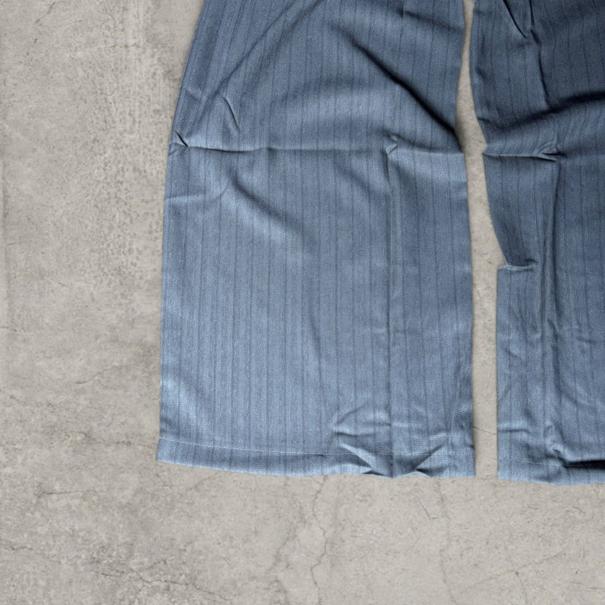 Japanese Brand Wide leg Japanese style trousers in beige pinstripe. Size L Size US 34 / EU 50 - 2 Thumbnail