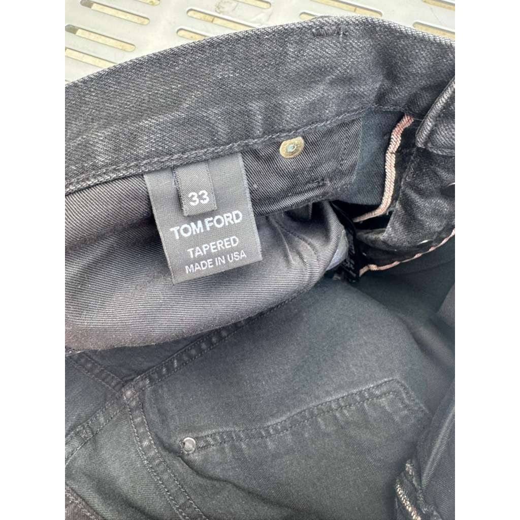 Tom Ford o1rshd1 Tapered Denim Jeans in Black Size US 33 - 13 Thumbnail