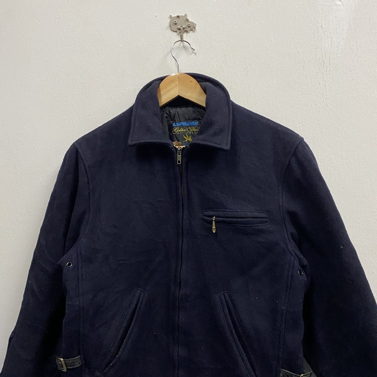 I. Spiewak And Sons Vintage I. Spiewak & Sons Golden Fleece Navy Wool Jacket USA Size US M / EU 48-50 / 2 - 4 Thumbnail
