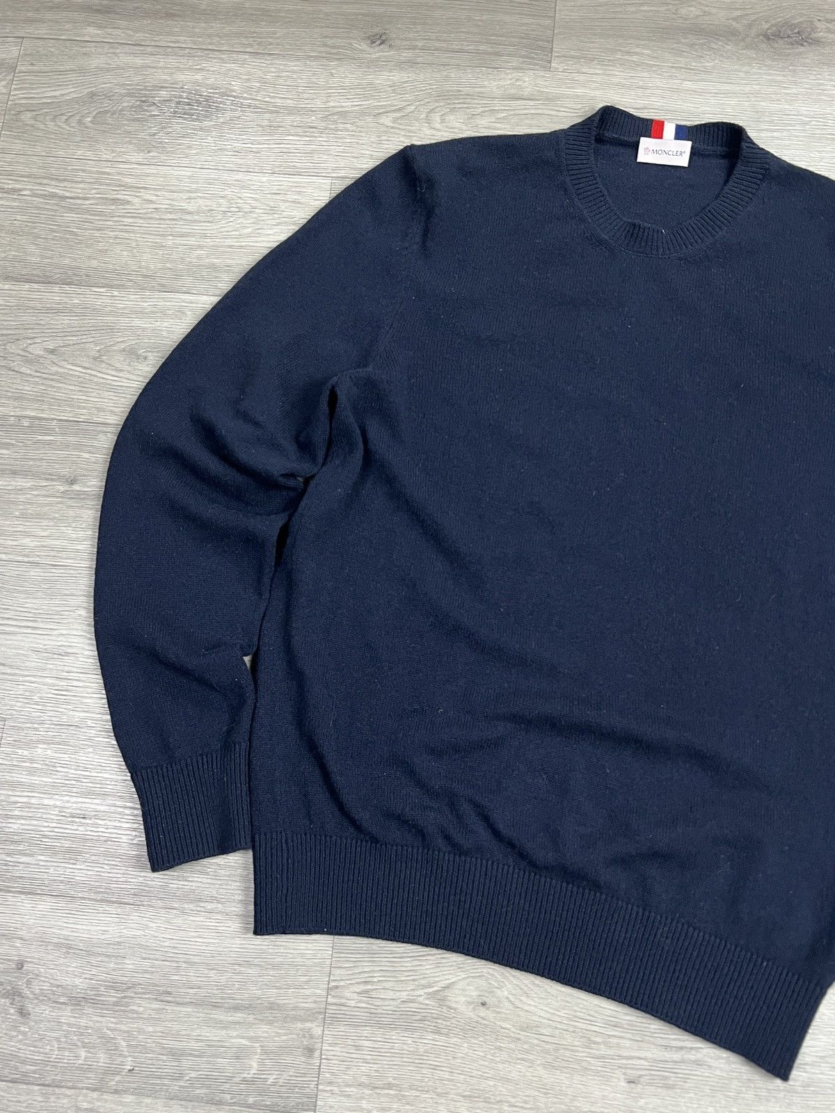Moncler MONCLER Pullover Sweater Knitwear cashmere Dark Blue Sz XXL Size US XXL / EU 58 / 5 - 3 Thumbnail