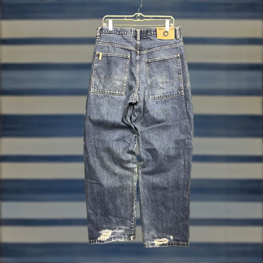 Southpole VINTAGE Southpole Jeans Mens 34 Denim 5-Pocket Embroidered Blue Hip Hop Baggy Straight 90s Mens Size US 34 / EU 50 - 1 Thumbnail