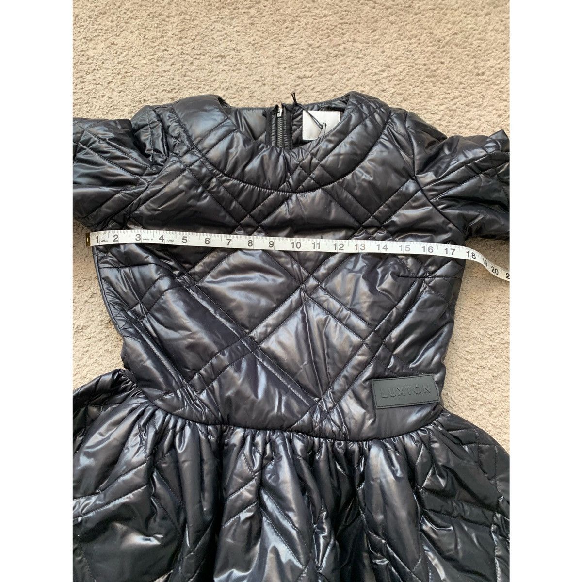Other LUXTON BLACK QUILTED PUFFER MID DRESS Size M / US 6-8 / IT 42-44 - 24 Thumbnail