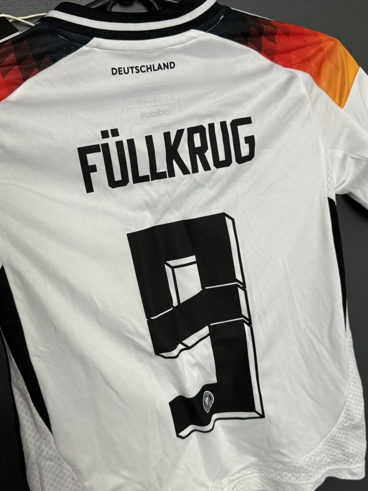Adidas KIDS New Germany 2024 Home Fullkrug Football Jersey T-Shirt Size US XS / EU 42 / 0 - 3 Thumbnail