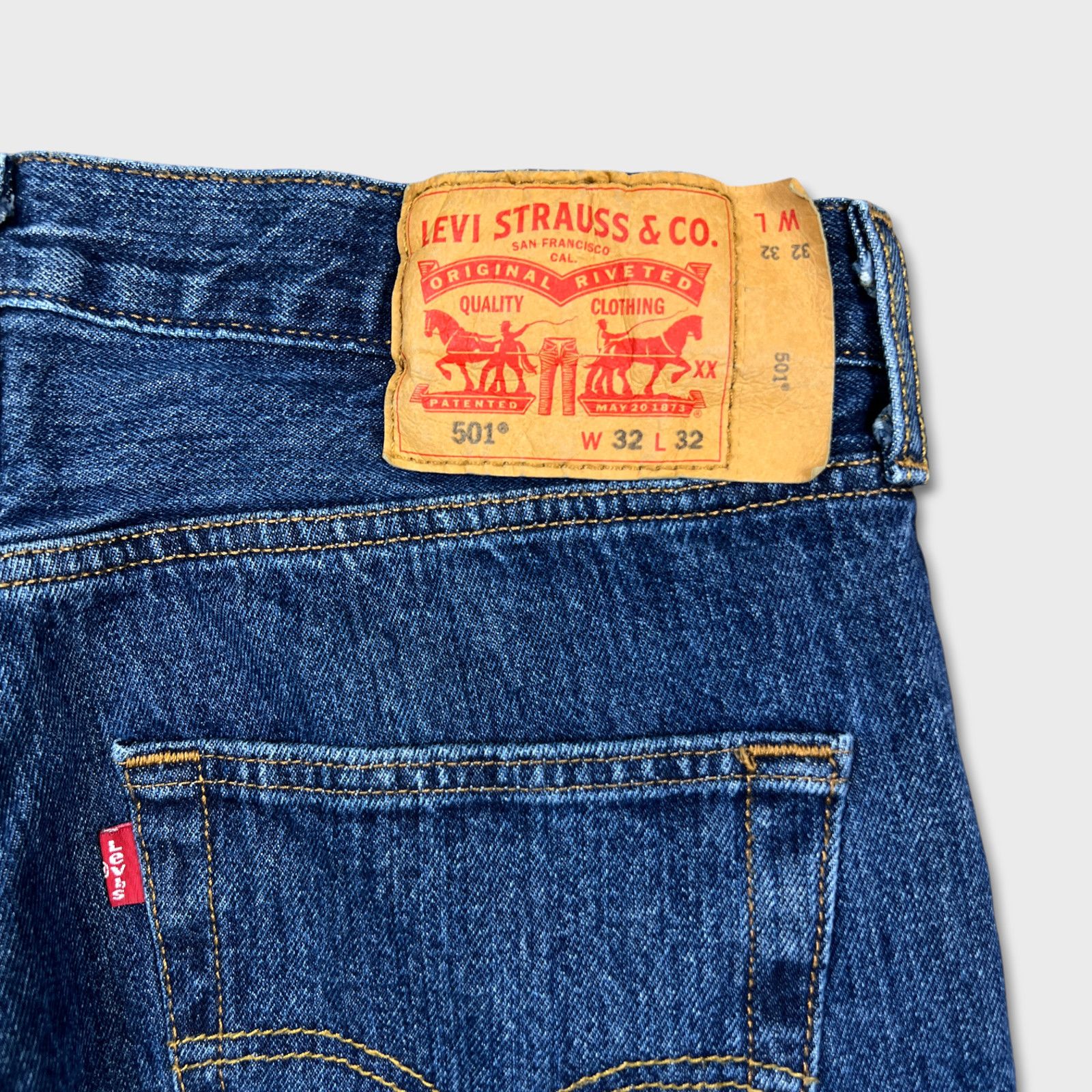 Levi's × Vintage Levi's 501 Jeans 32x32 Original Fit Straight Denim Pants Size US 32 / EU 48 - 8 Thumbnail