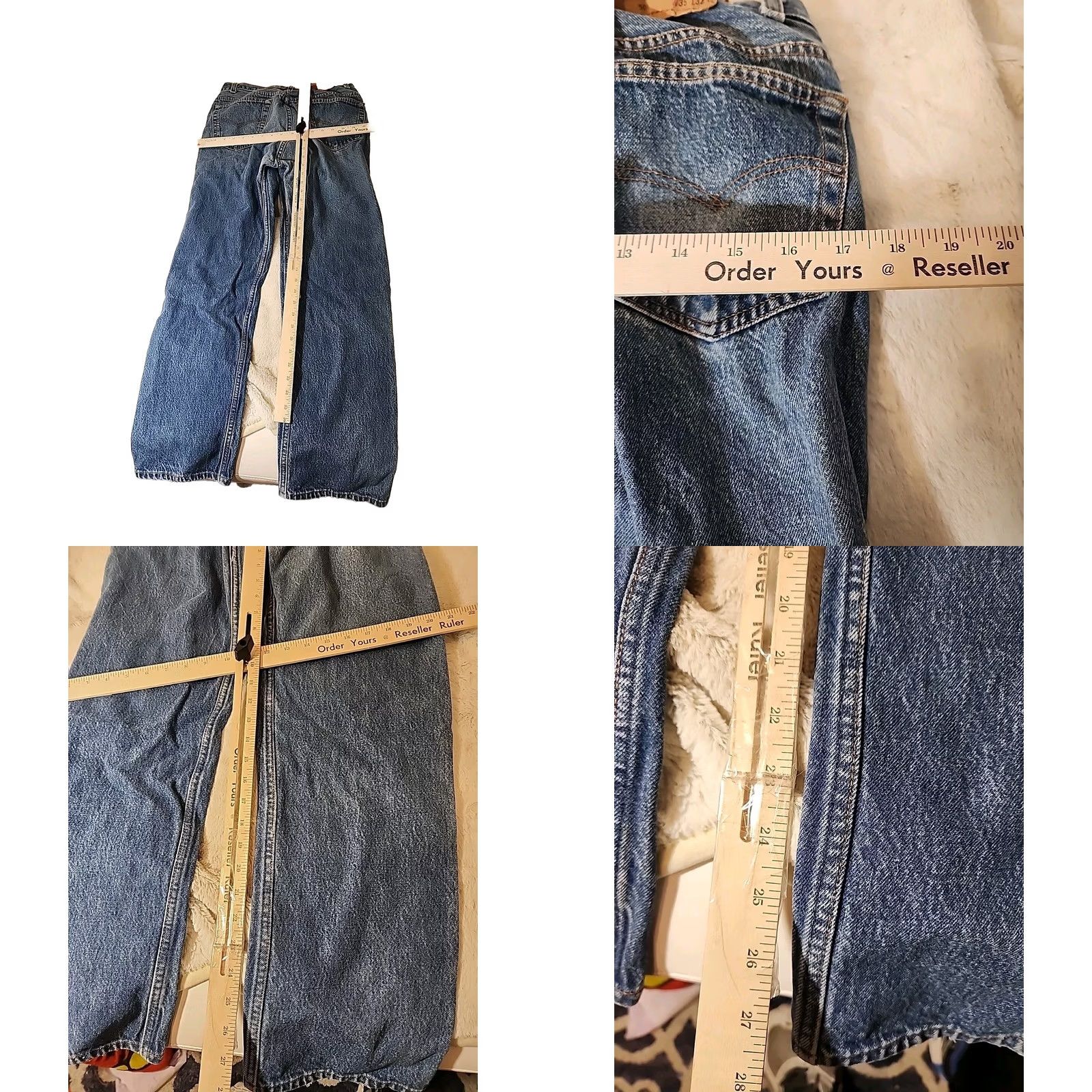Levi's VINTAGE Levi's Levi Strauss & Co 501 Jeans Mens Blue 36 Straight Denim Size US 36 / EU 52 - 8 Thumbnail