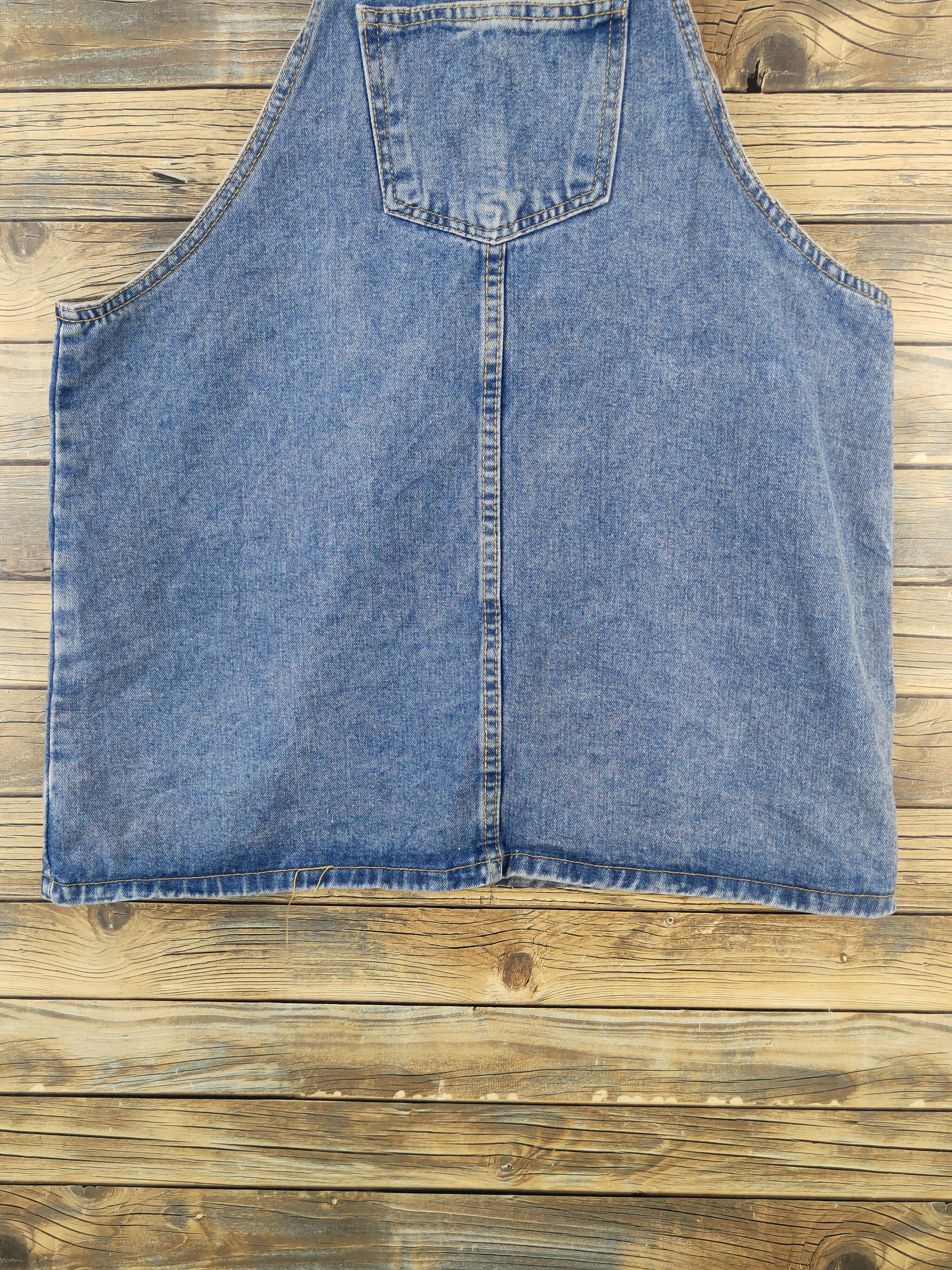 Japanese Brand × Vintage Japanese Brand Blue Denim Skirt Jumpsuits Size 41" - 5 Thumbnail
