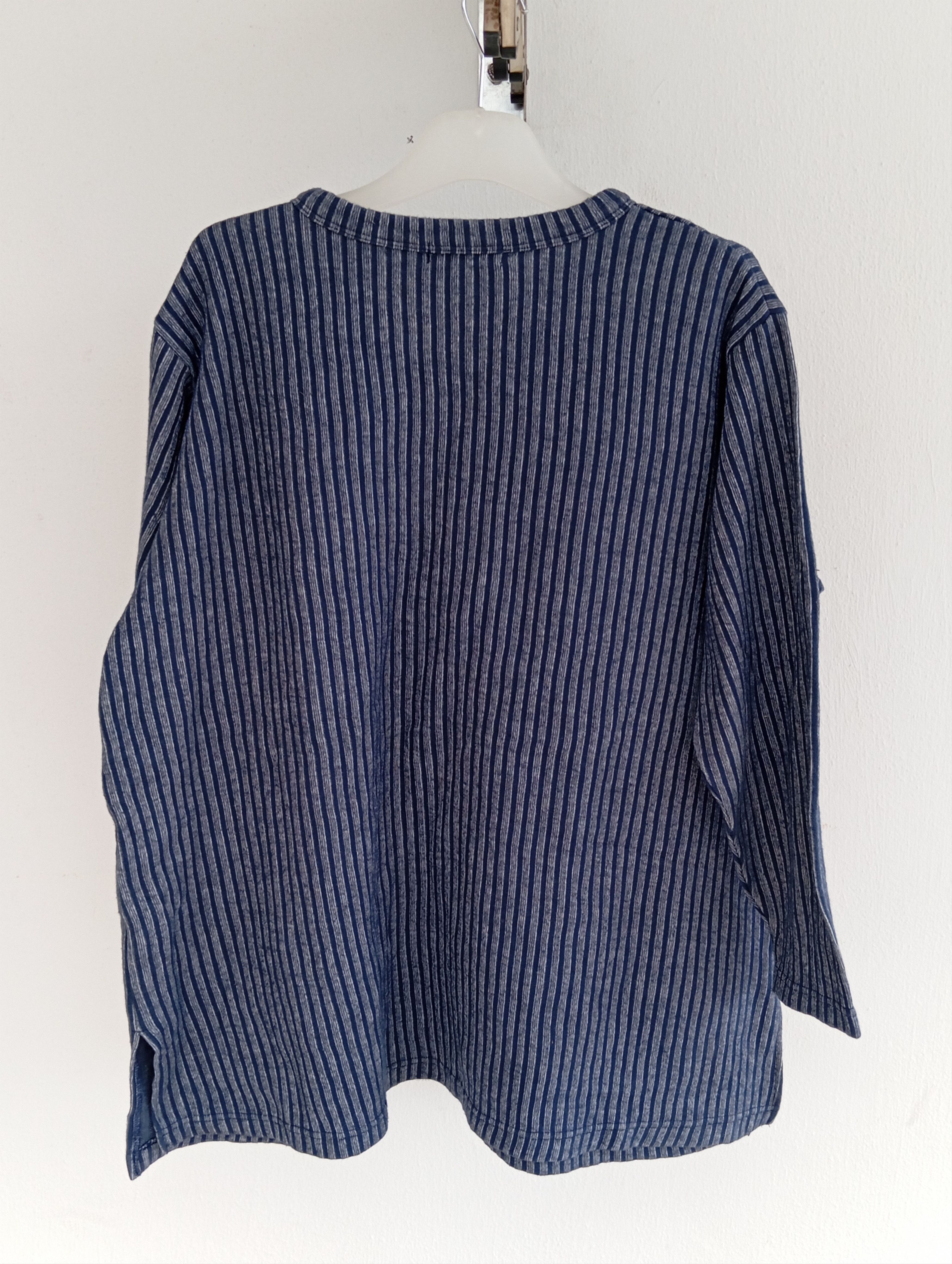 Japanese Brand Mo de Moi outerwear beautiful stripes. Size US L / EU 52-54 / 3 - 6 Thumbnail