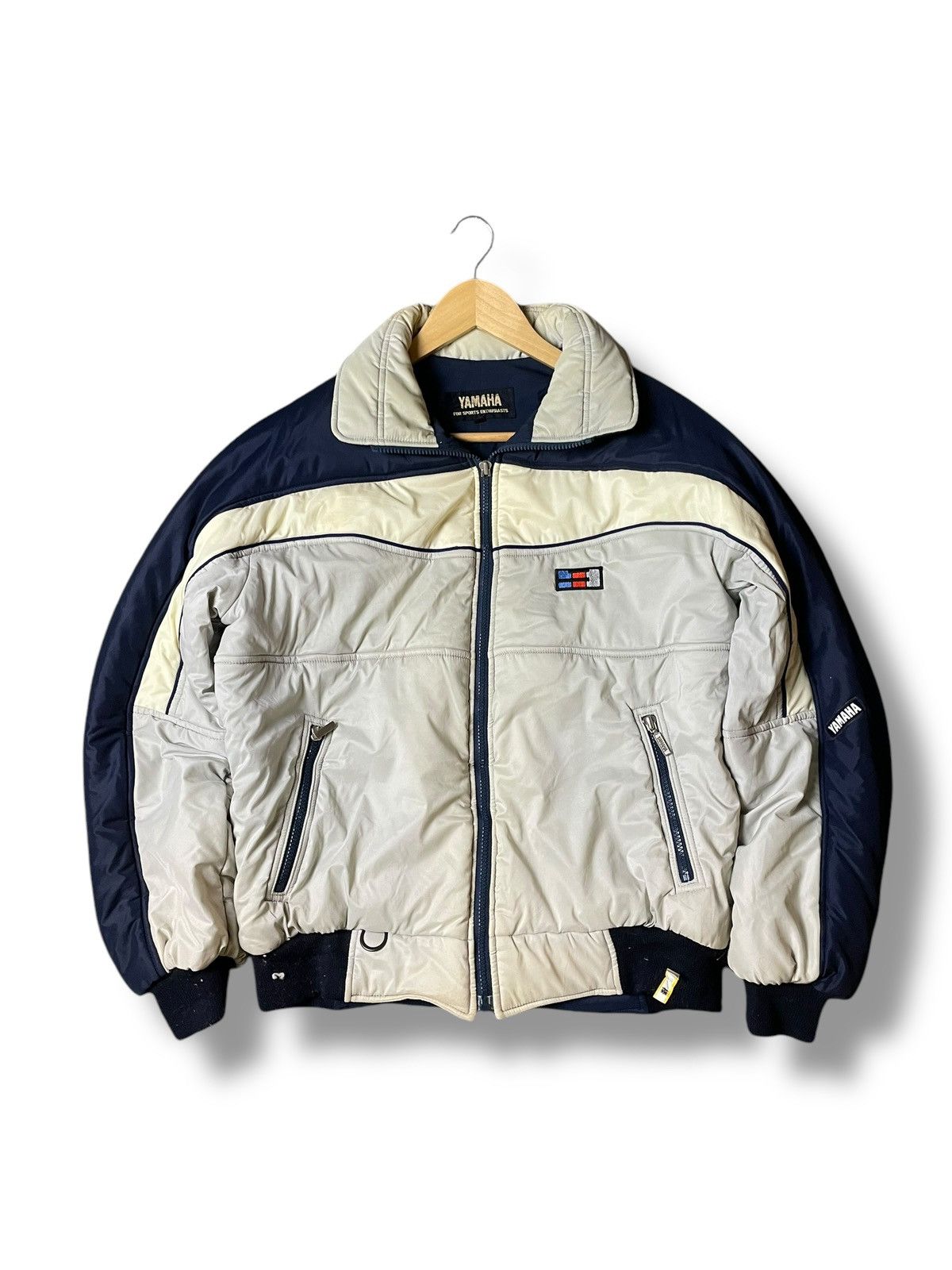 Japanese Brand × Vintage × Yamaha Vintage YAMAHA Puffer Zipper Jacket (103) Size US L / EU 52-54 / 3 - 1 Thumbnail