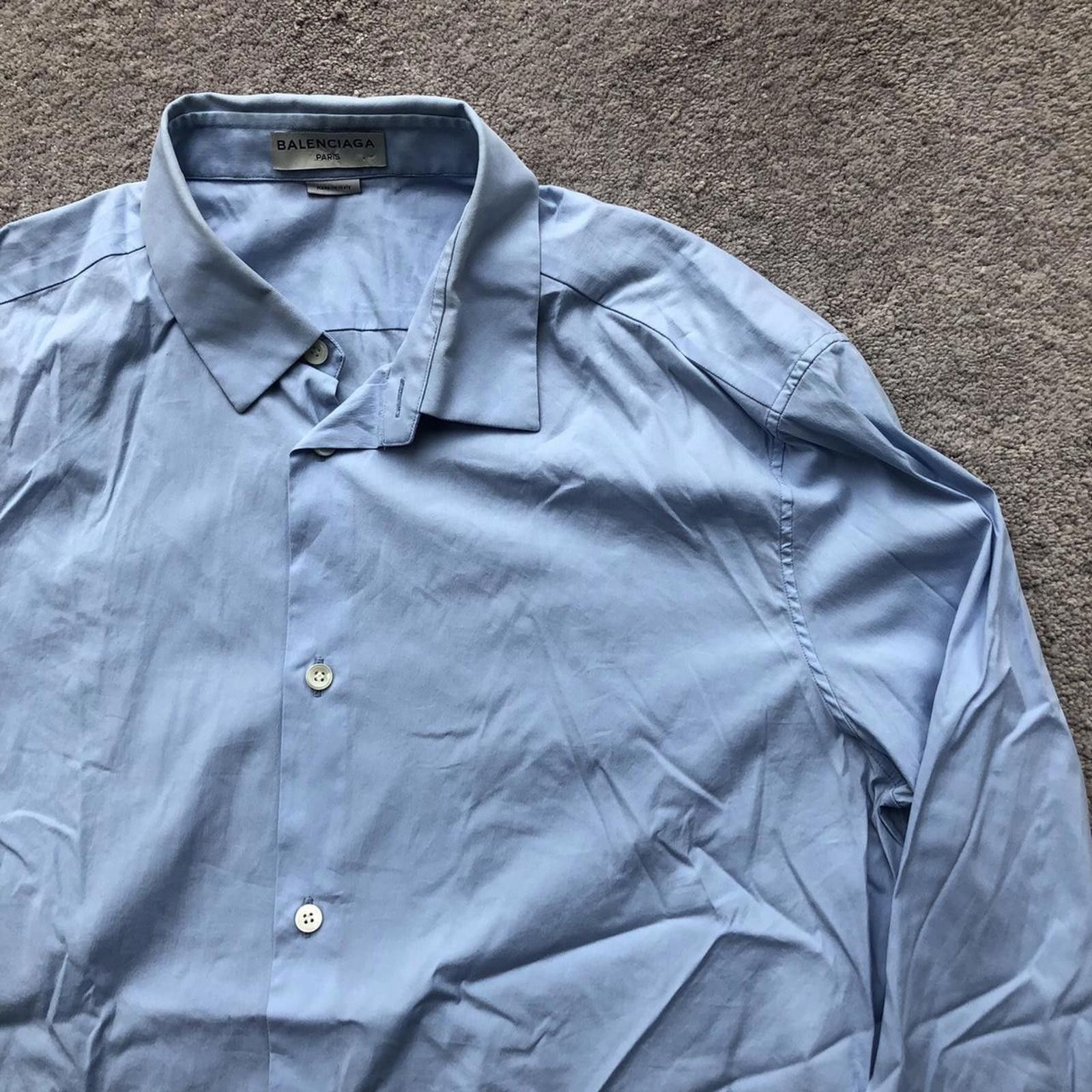 Balenciaga Balenciaga Paris Button Up Shirt Size US L / EU 52-54 / 3 - 2 Thumbnail