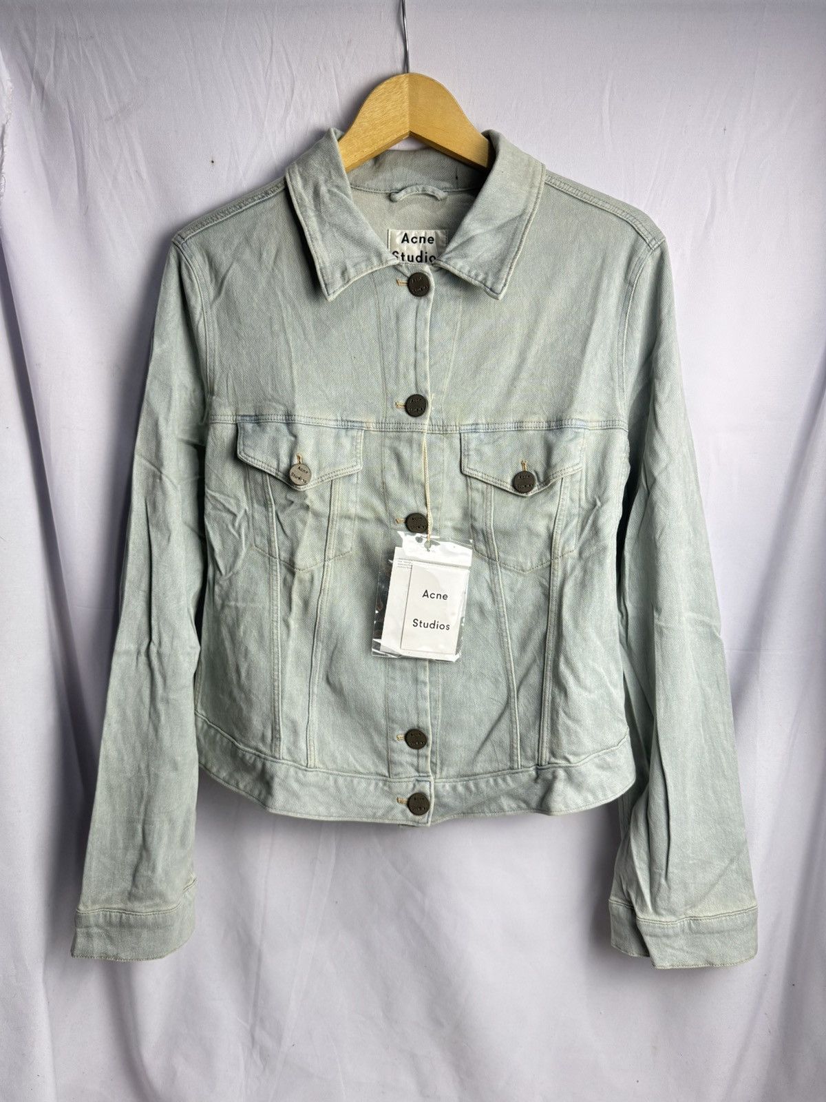 Acne Studios Acne Studios Edith Stretch Denim Jacket Size XS / US 0-2 / IT 36-38 - 1 Thumbnail
