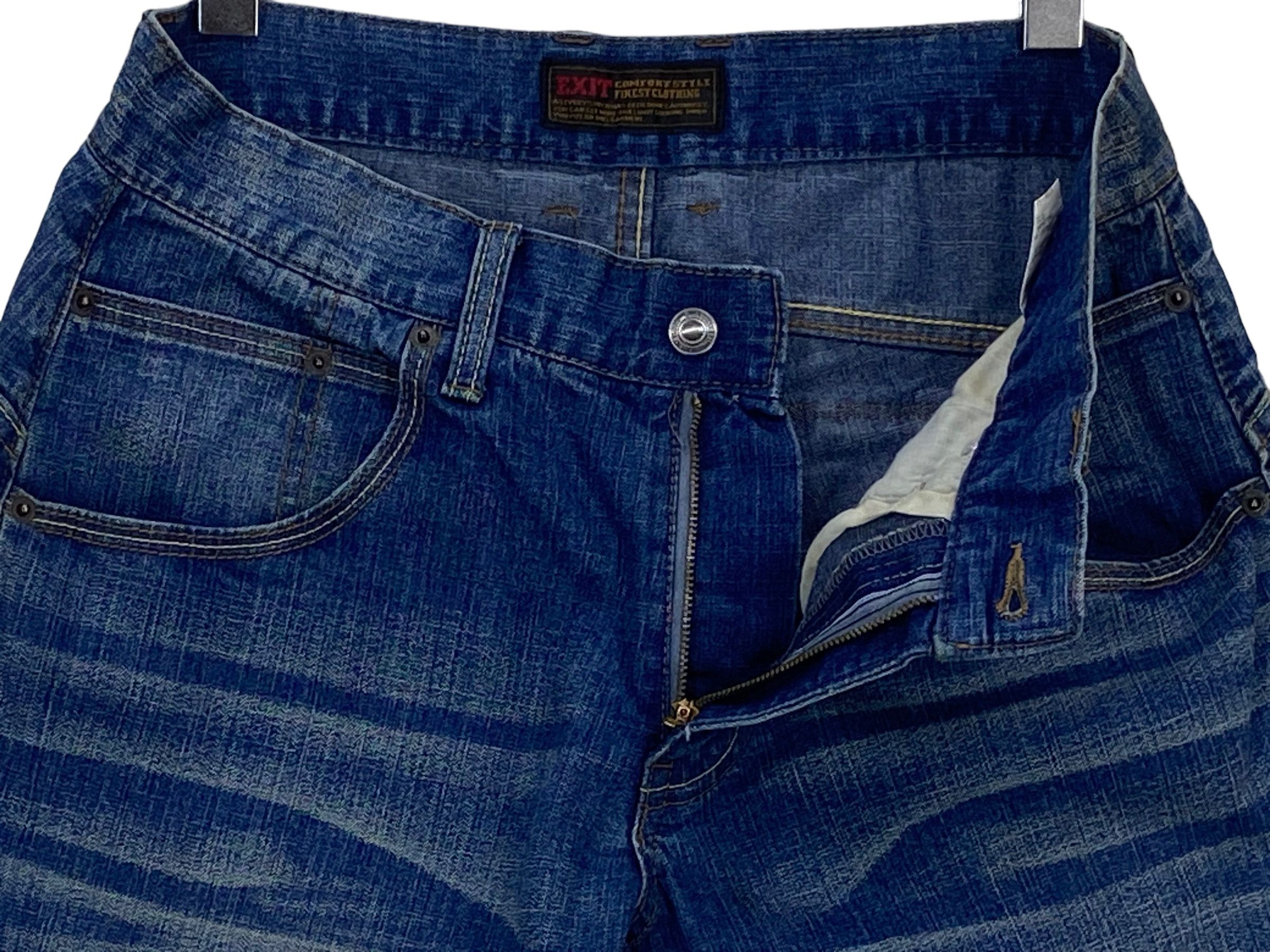 Japanese Brand Exit Jeans Hip Hop Skateboard Jeans Size US 36 / EU 52 - 7 Thumbnail