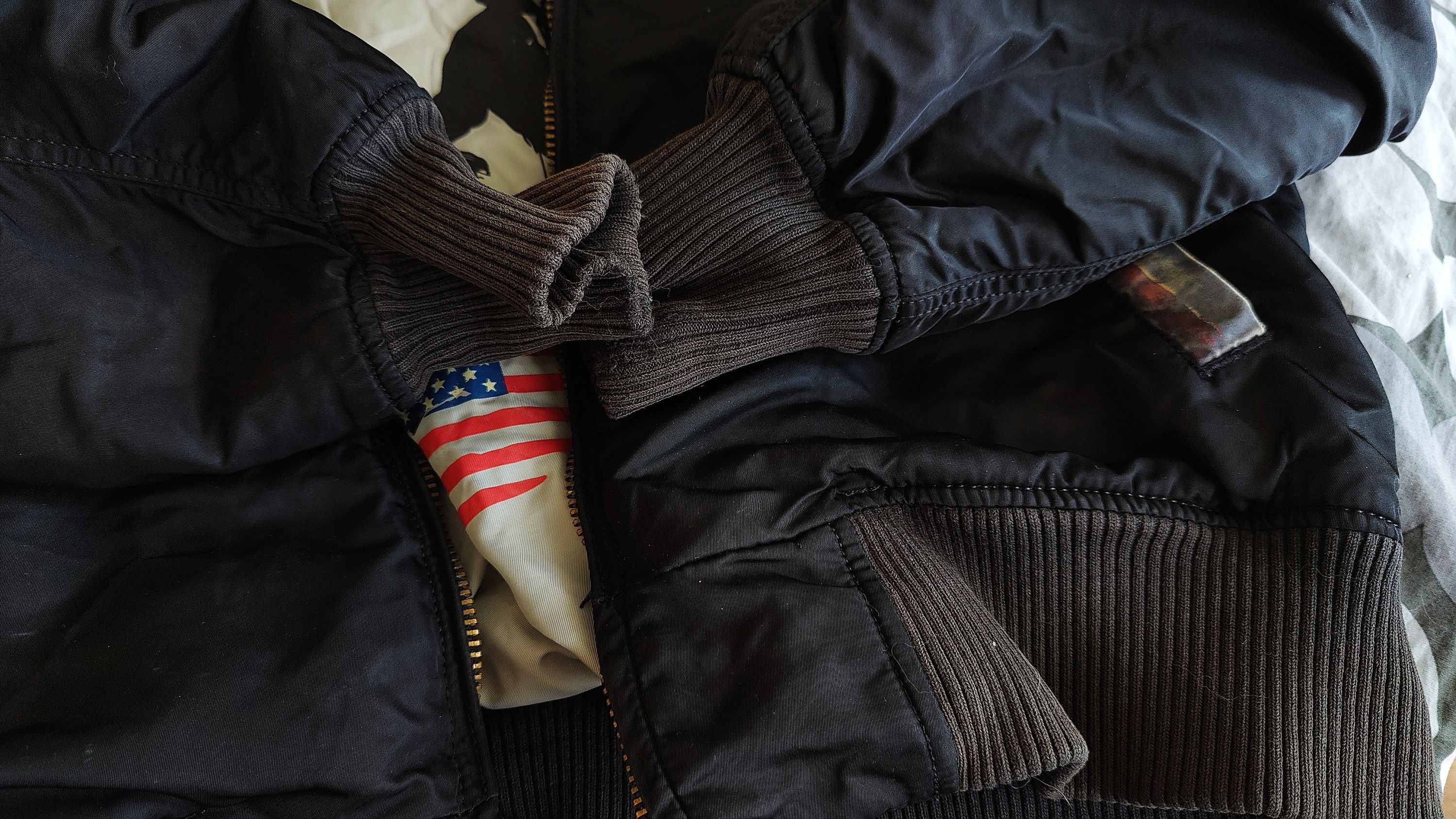 Alpha Industries × Vintage Alpha Industries USA Special Edition Military Bomber Jacket Size US M / EU 48-50 / 2 - 12 Thumbnail