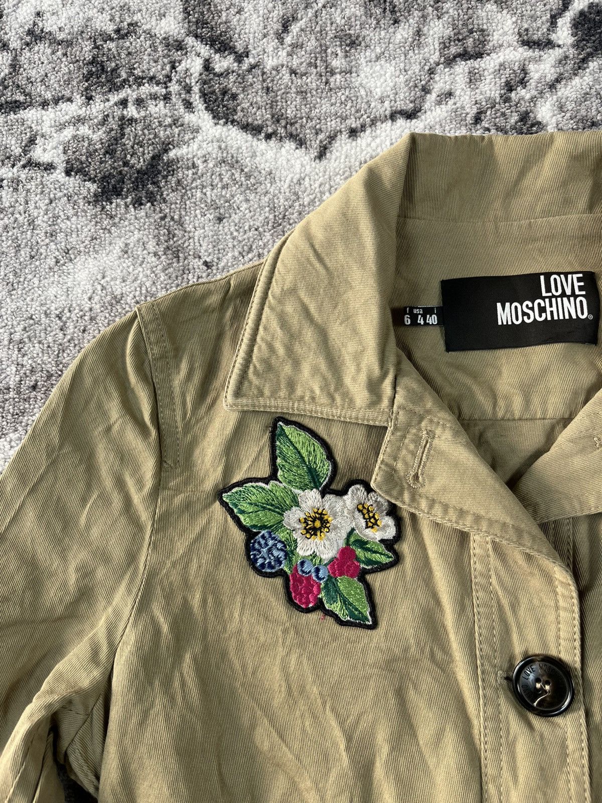 Love Moschino Love Moschino Patch Utility Safari Jacket Women S-M Size XS / US 0-2 / IT 36-38 - 6 Thumbnail